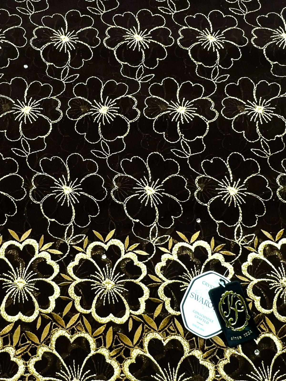 8098 Swiss Laffaya Allover w/Swarovski