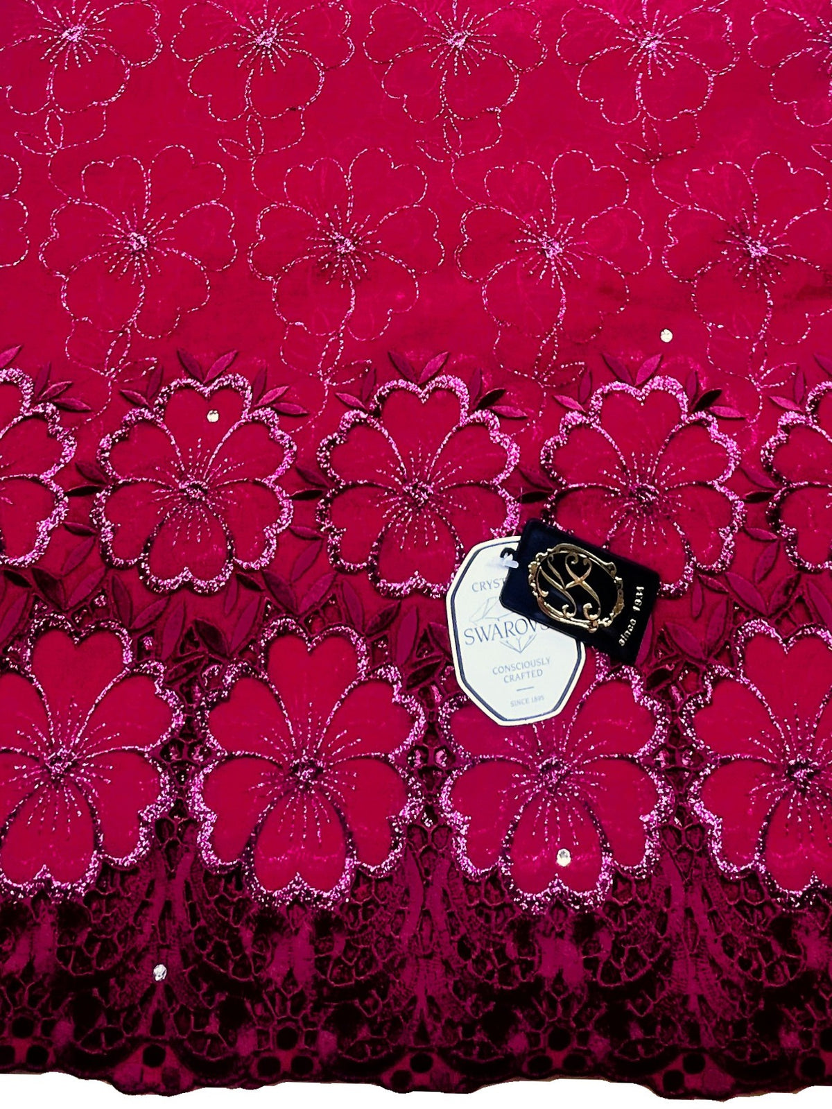 8098 Swiss Laffaya Allover w/Swarovski