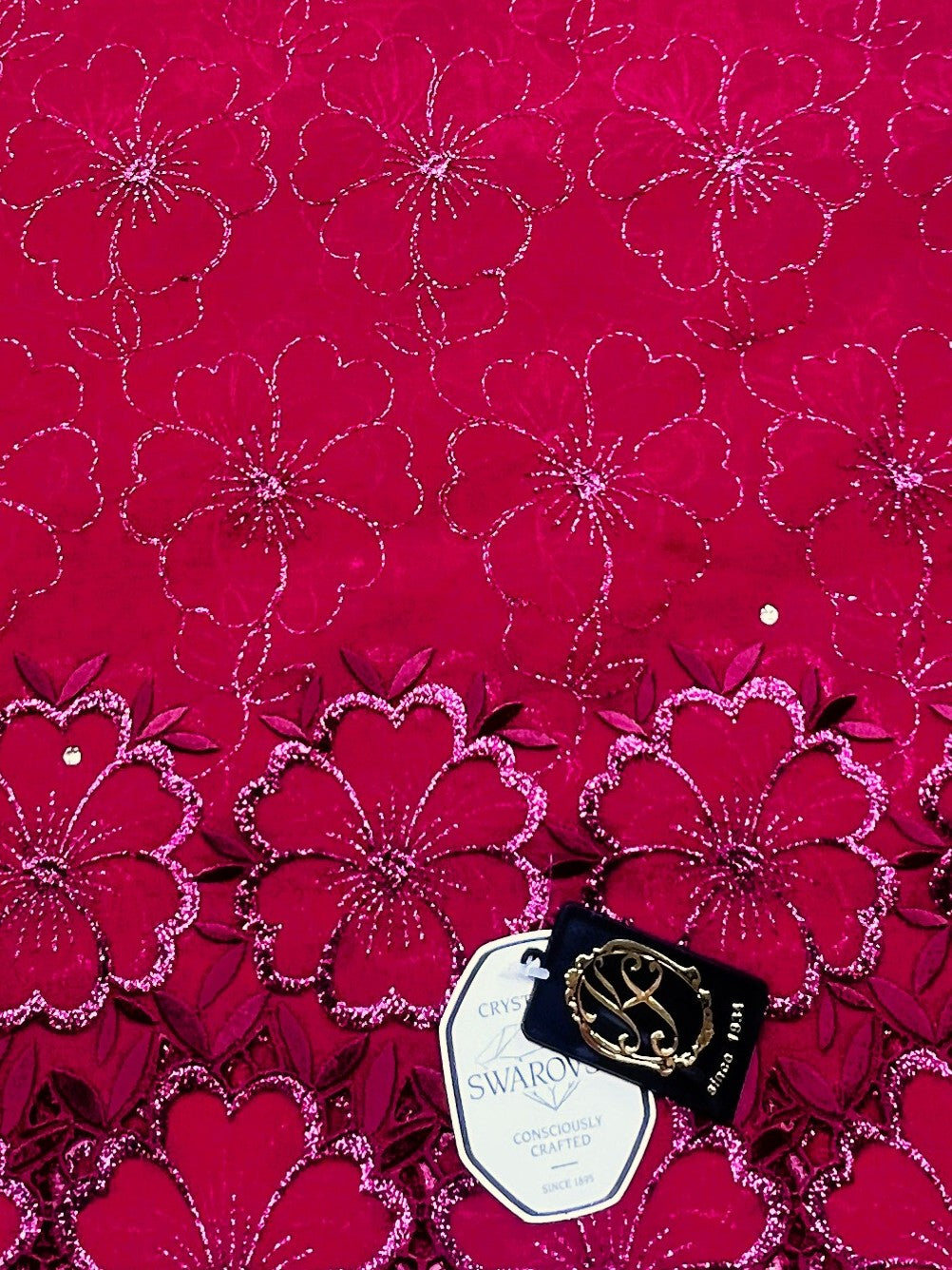 8098 Swiss Laffaya Allover w/Swarovski