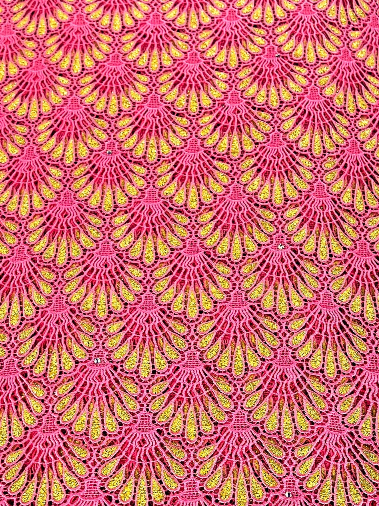 8048 Swiss Guipure Lace with Swarovski
