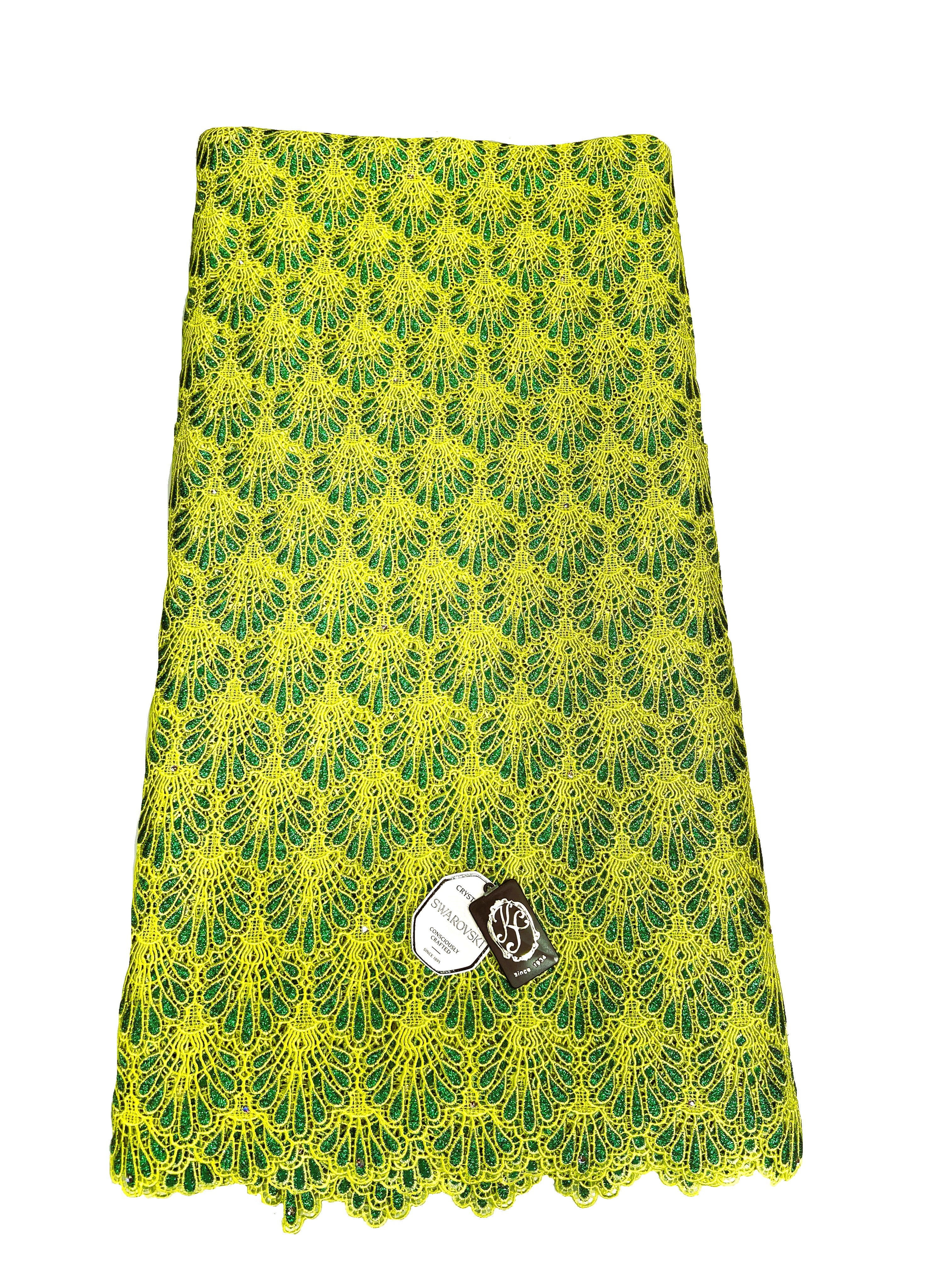 8048 Swiss Guipure Lace with Swarovski