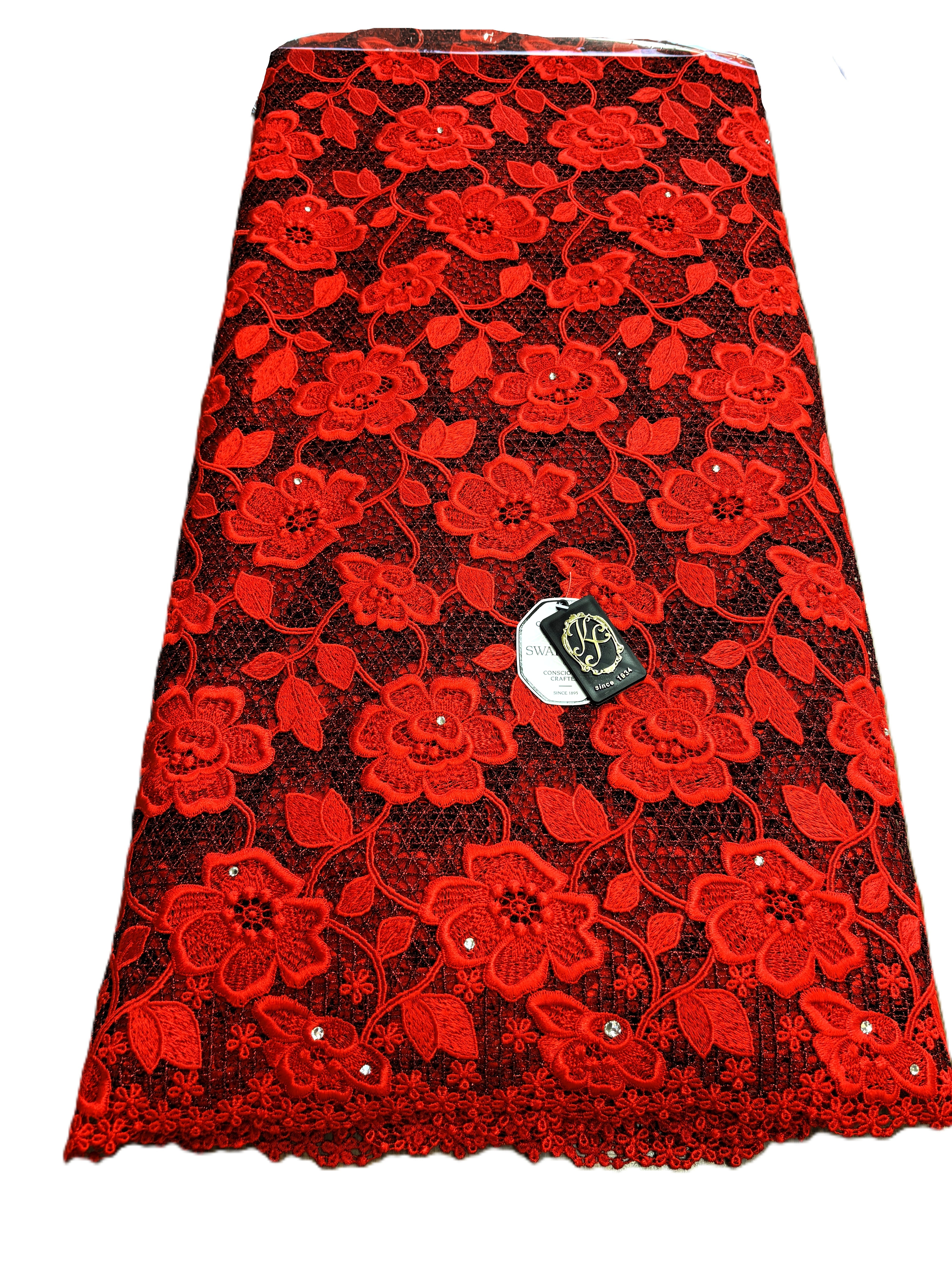 8091 - Swiss Guipure Lace w/Swarovski