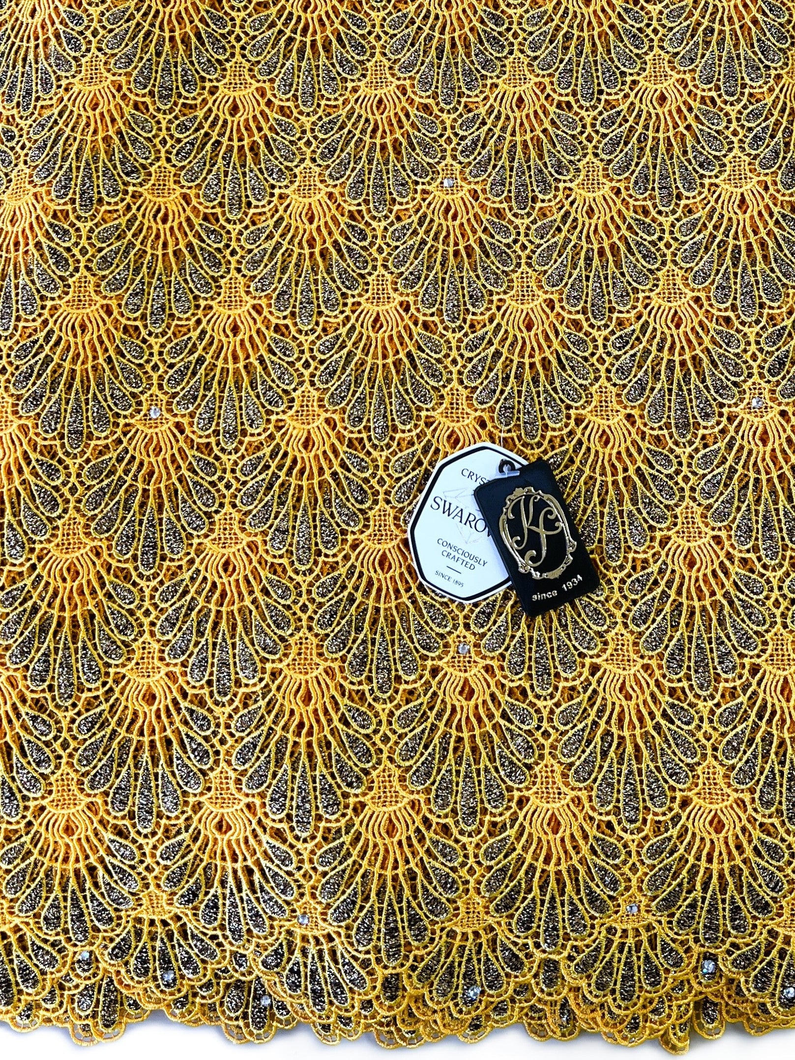 8048 Swiss Guipure Lace with Swarovski
