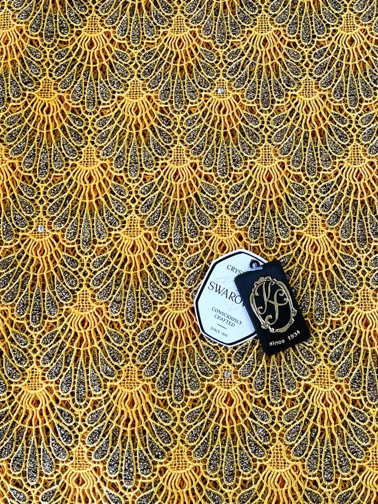 8048 Swiss Guipure Lace with Swarovski