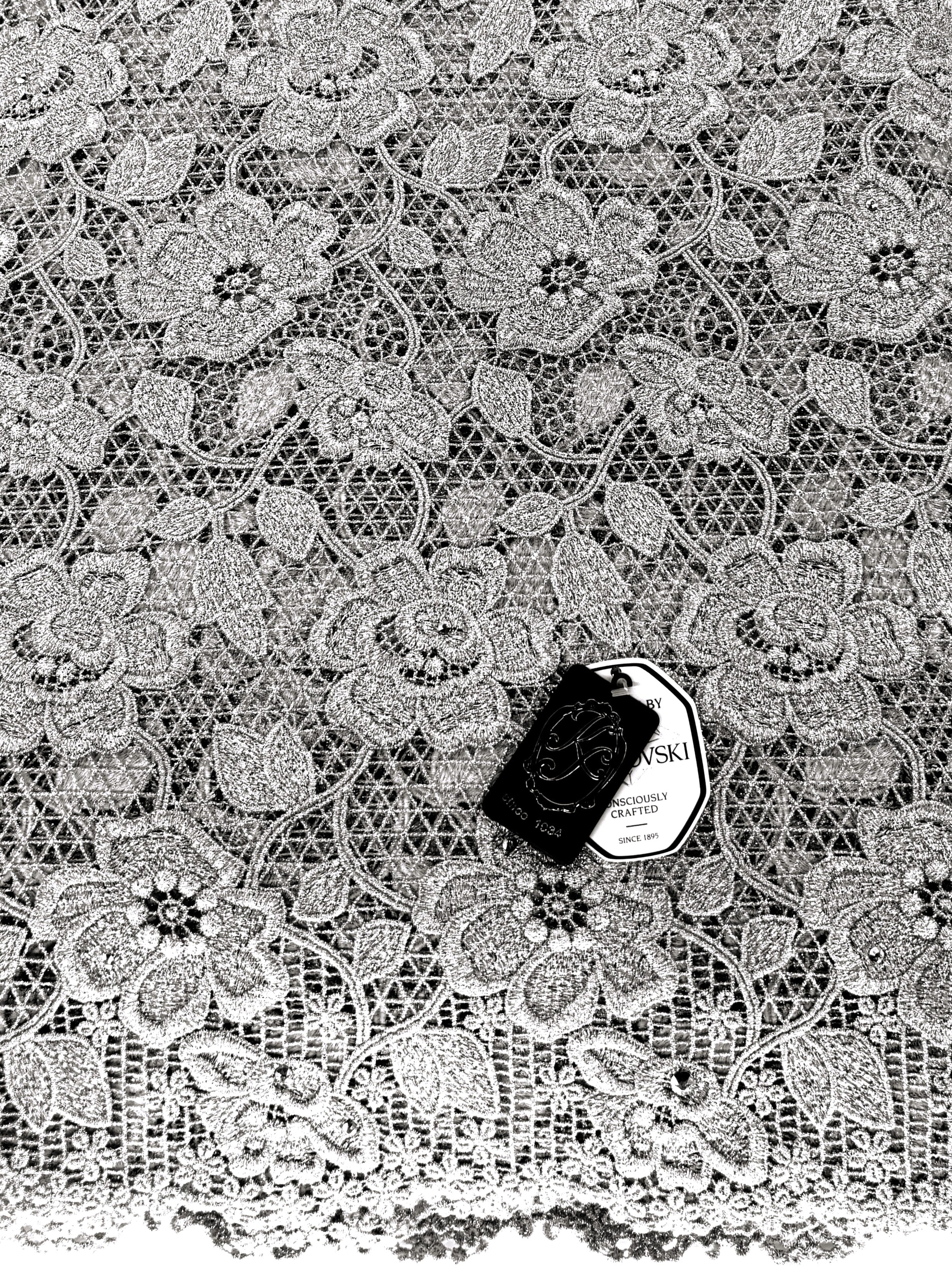 8091 - Swiss Guipure Lace w/Swarovski