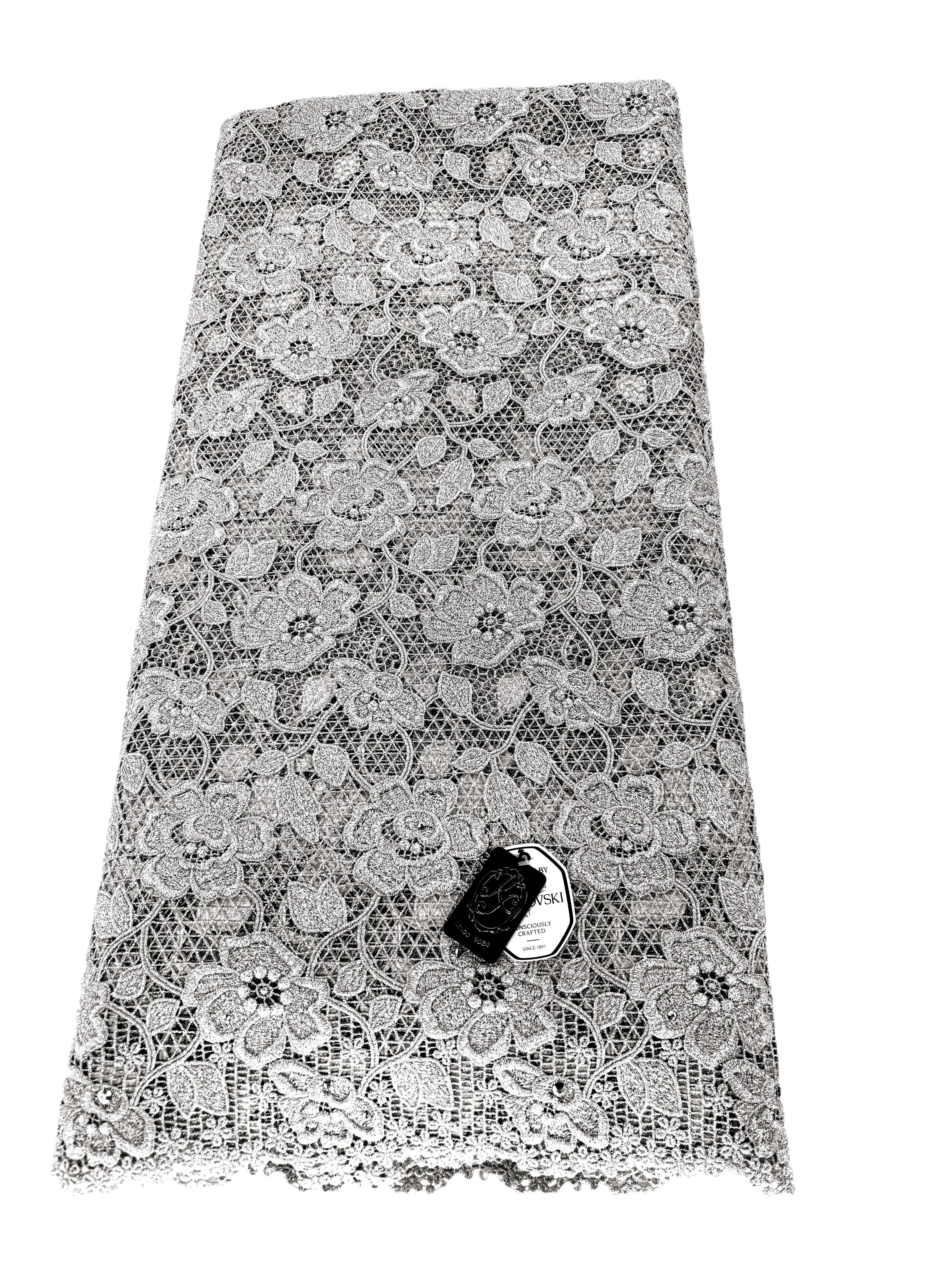 8091 - Swiss Guipure Lace w/Swarovski