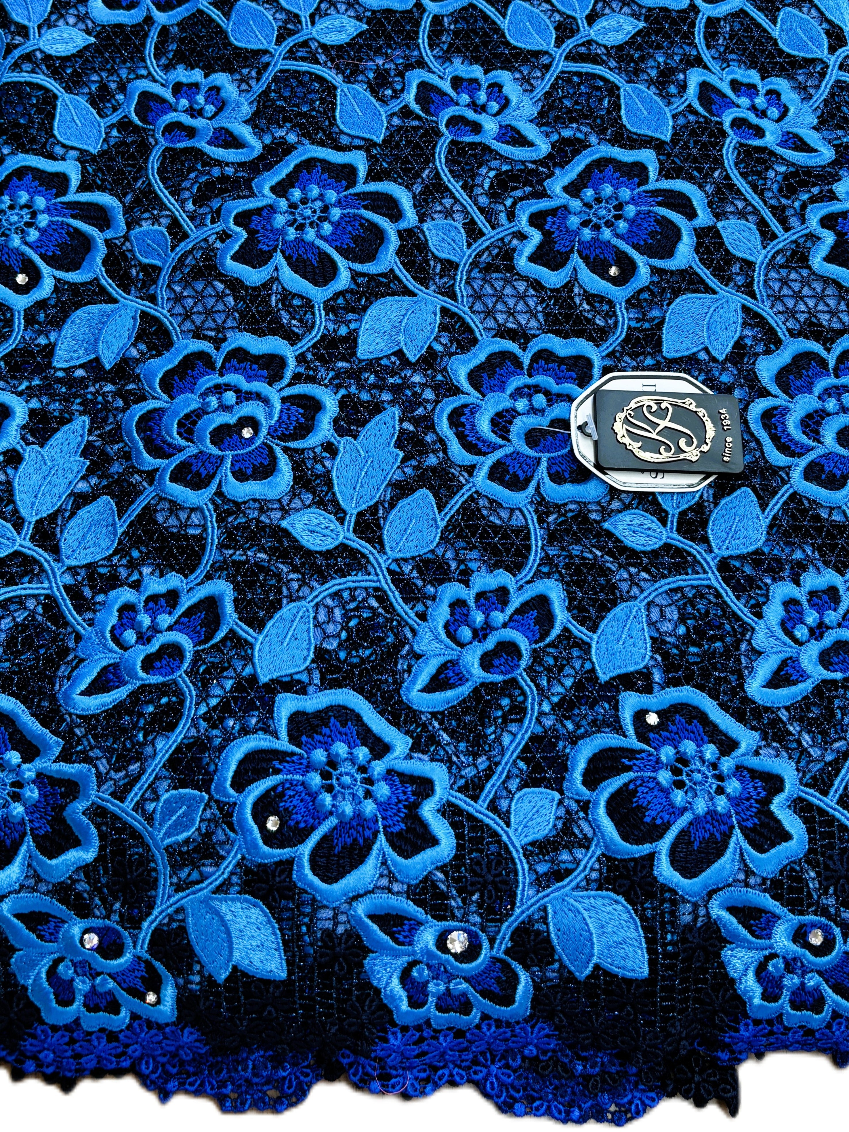 8091 - Swiss Guipure Lace w/Swarovski