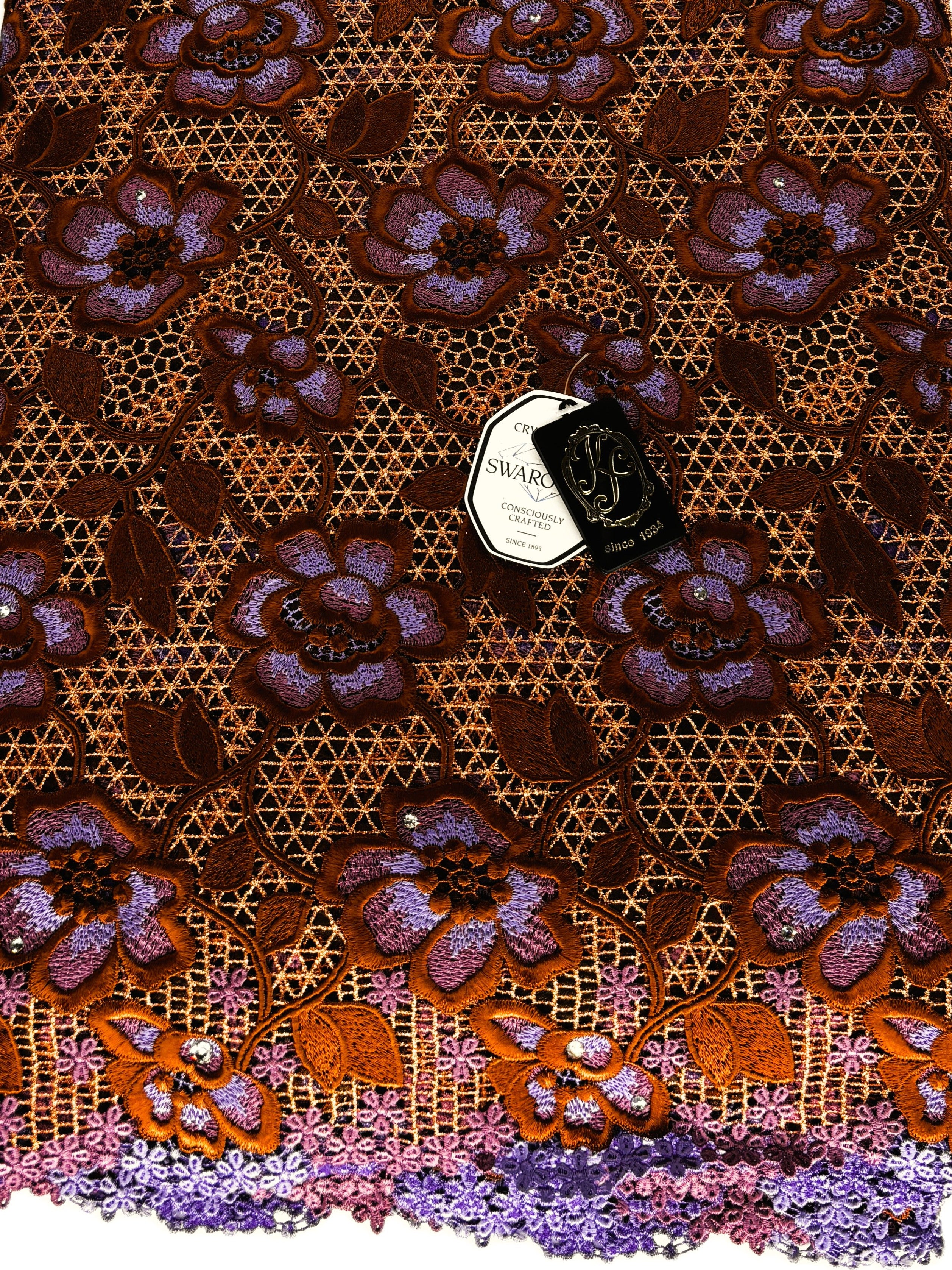 8091 - Swiss Guipure Lace w/Swarovski