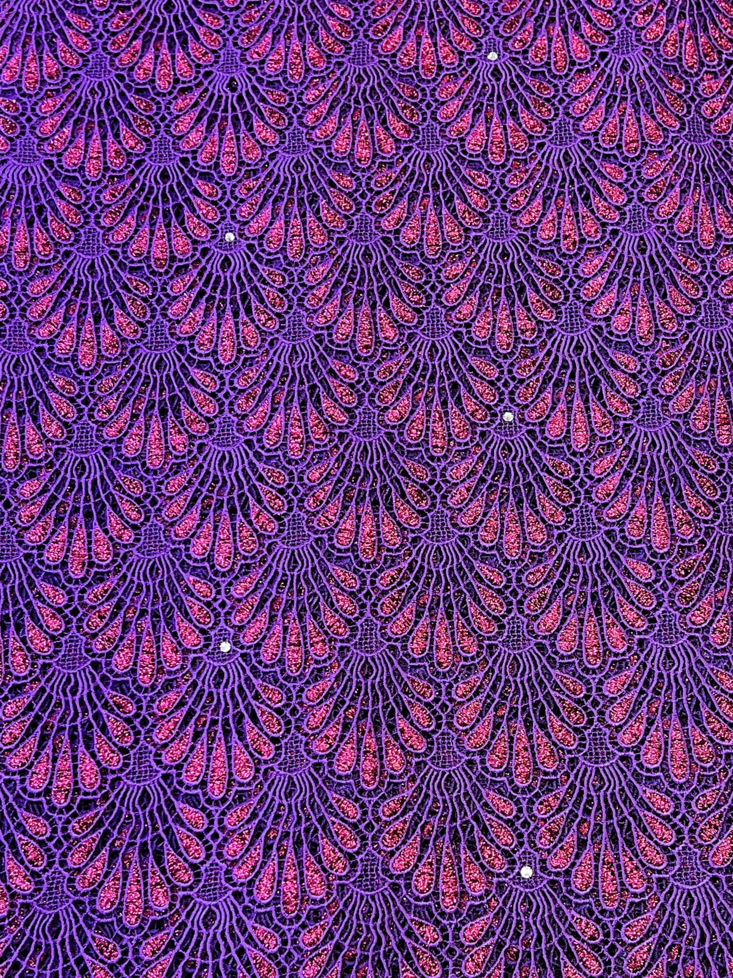 8048 Swiss Guipure Lace with Swarovski