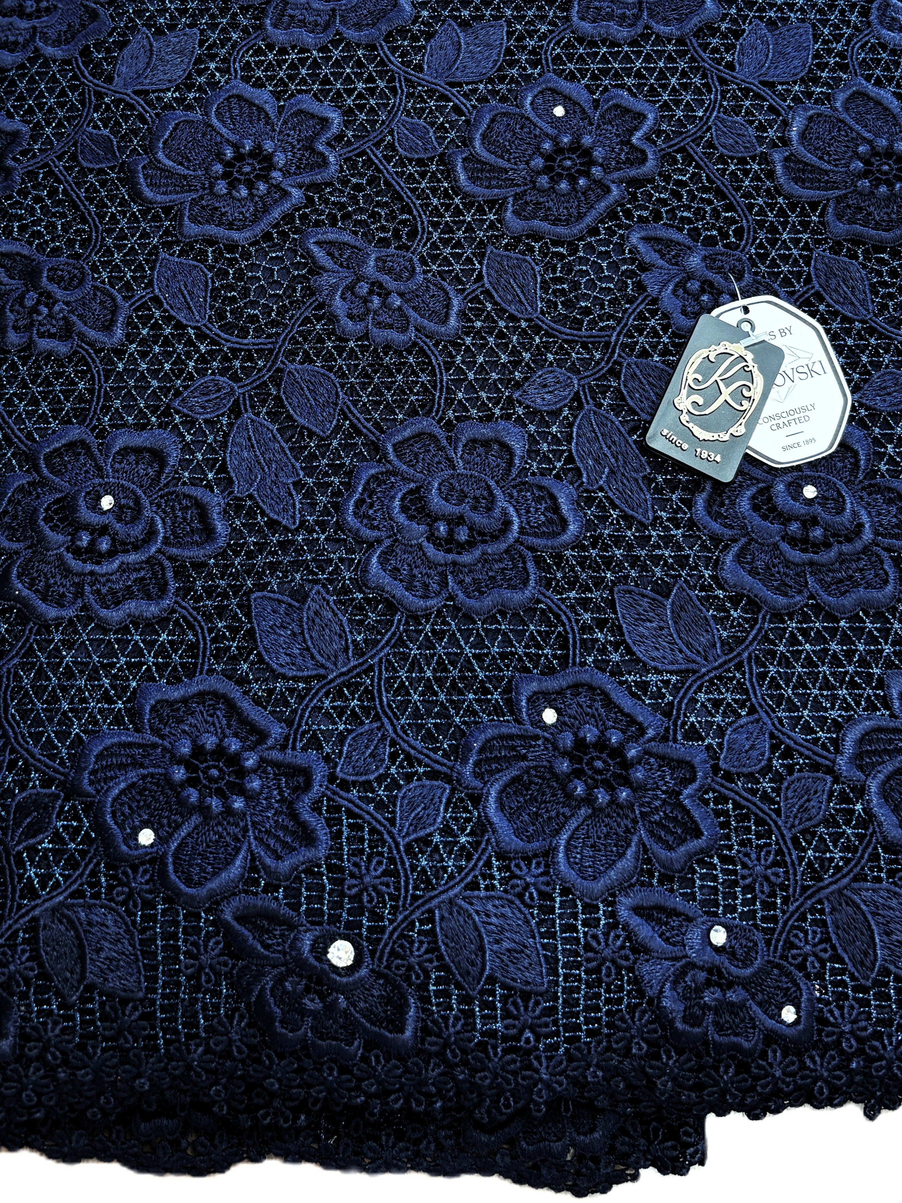 8091 - Swiss Guipure Lace w/Swarovski