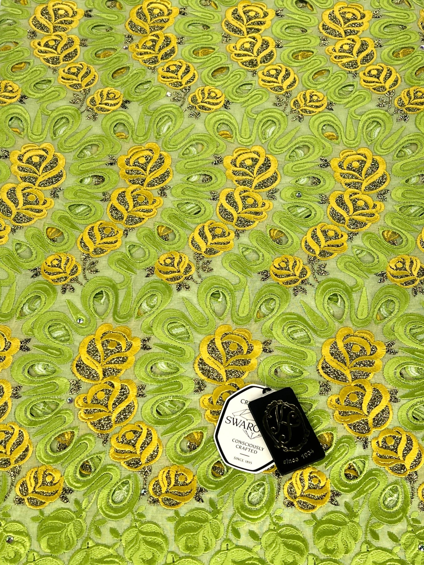 8110 Swiss Voile Allover w/Swarovski