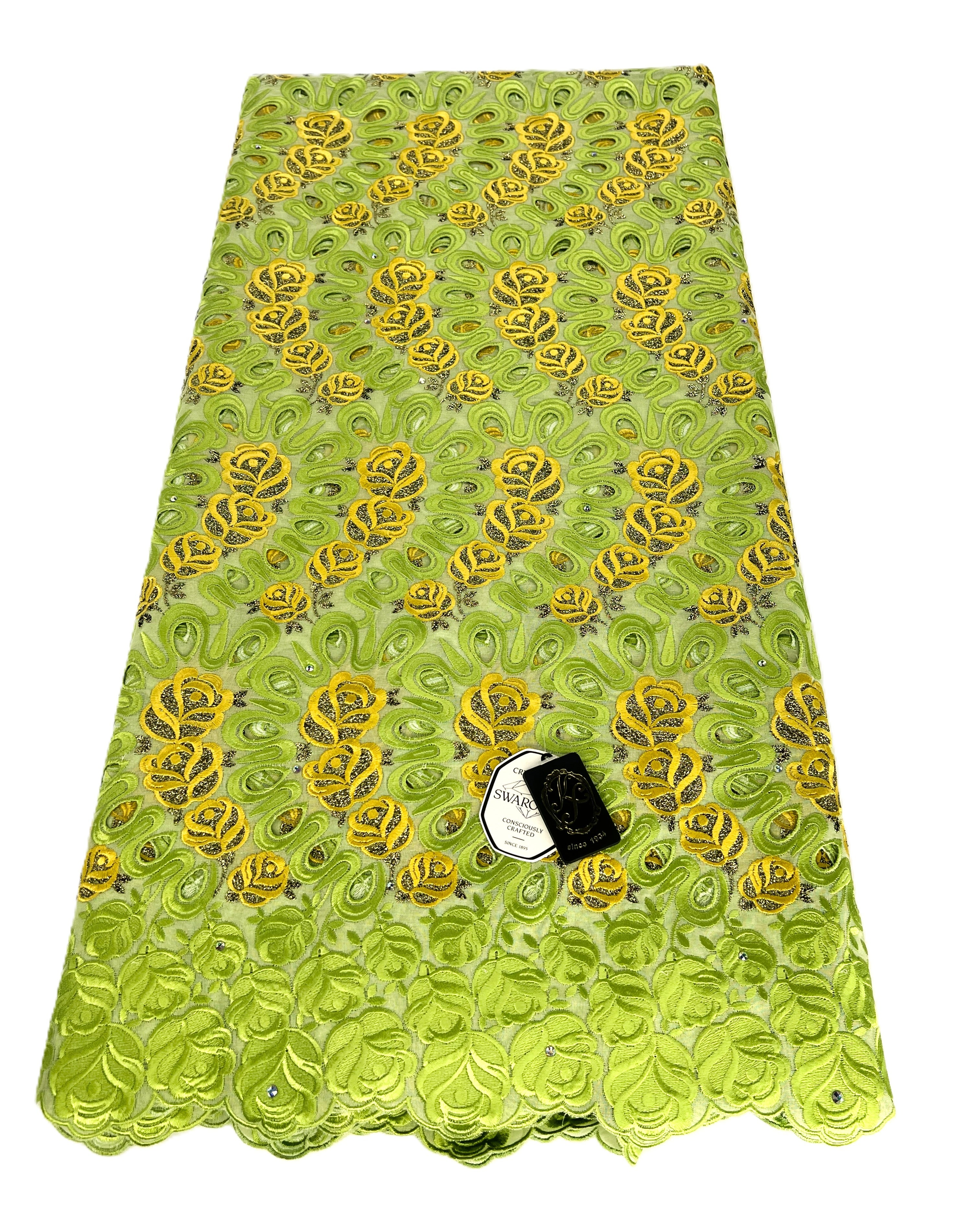 8110 Swiss Voile Allover w/Swarovski