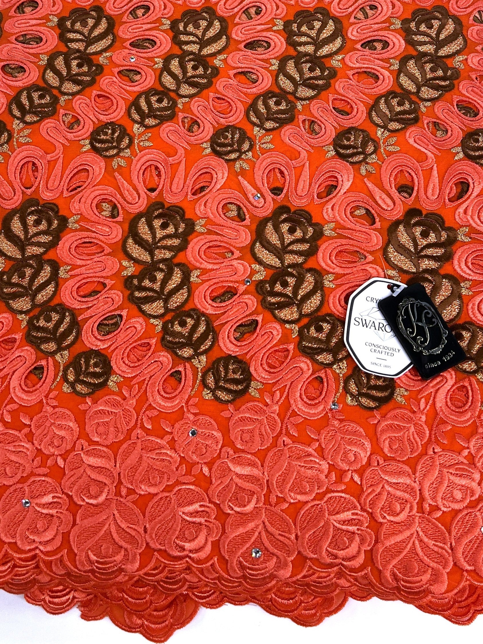 8110 Swiss Voile Allover w/Swarovski