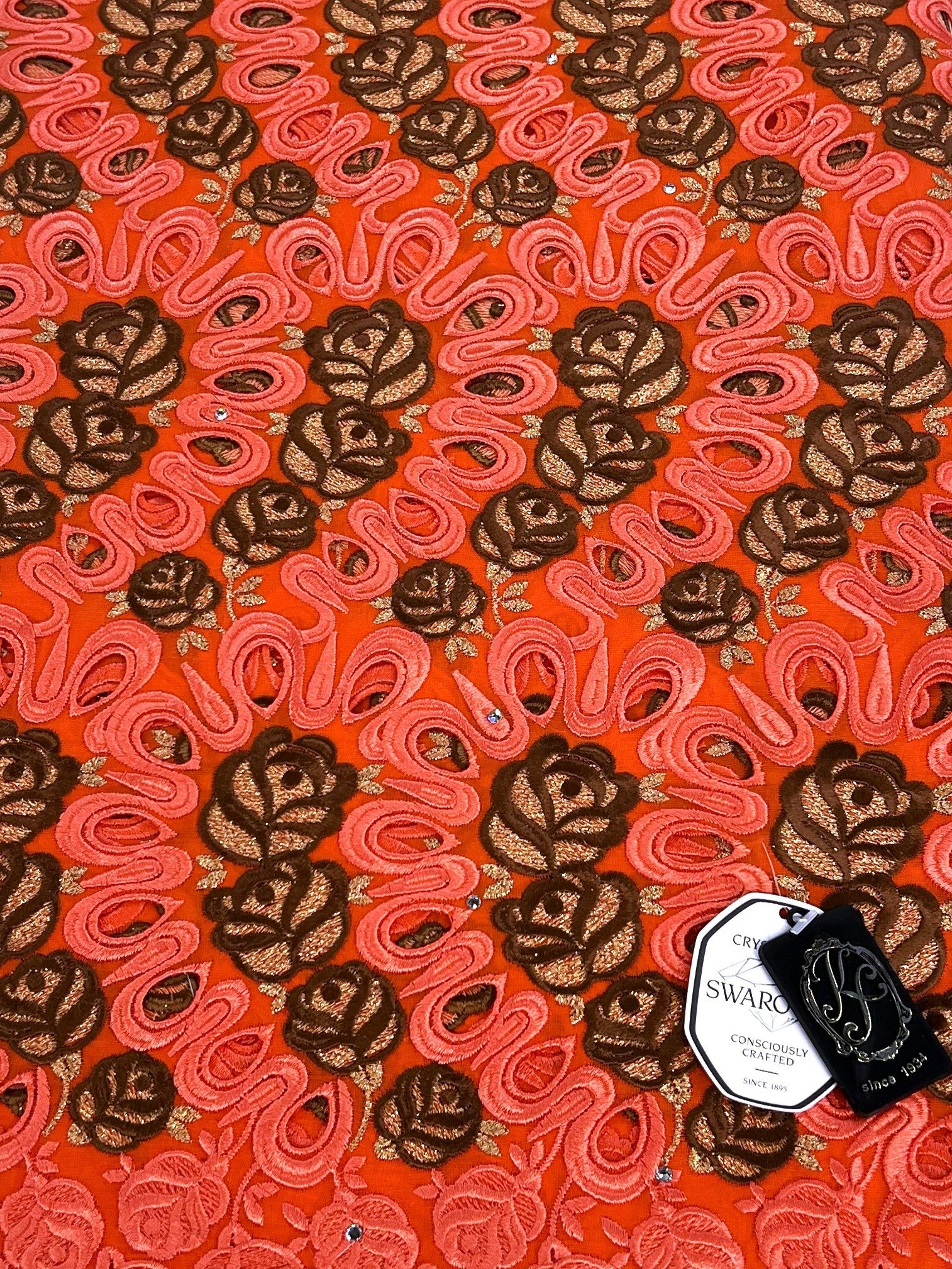 8110 Swiss Voile Allover w/Swarovski