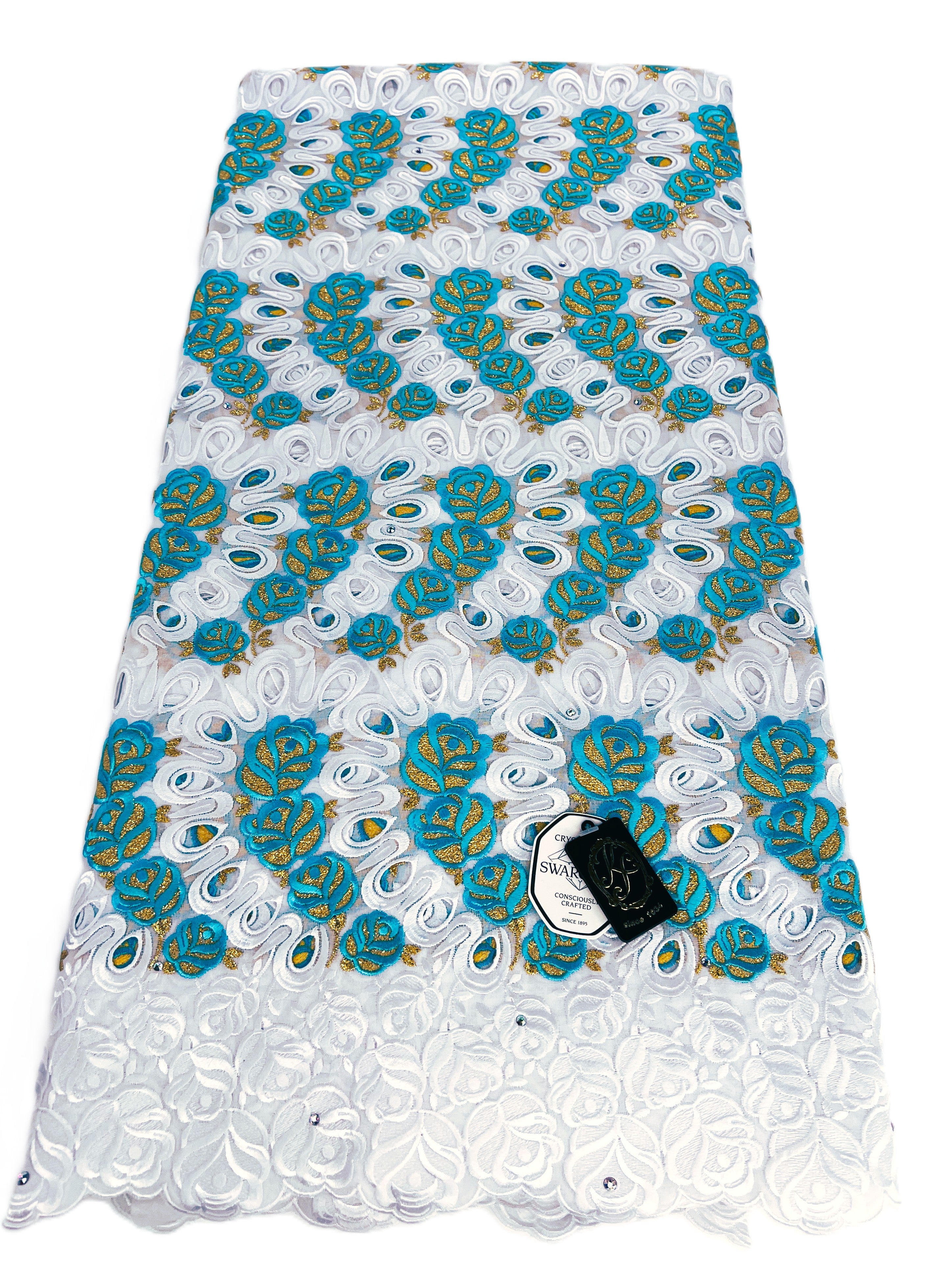 8110 Swiss Voile Allover w/Swarovski