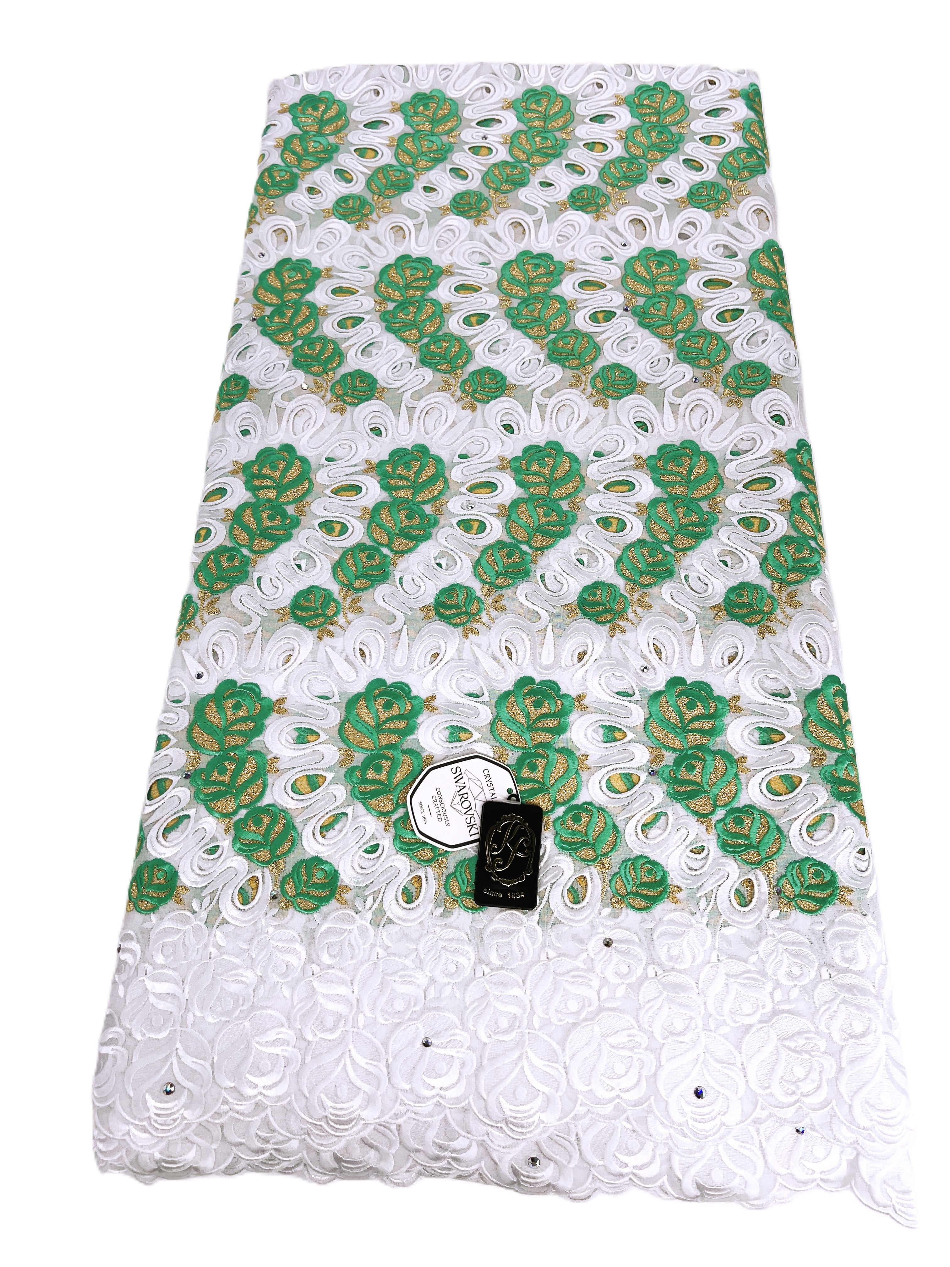 8110 Swiss Voile Allover w/Swarovski