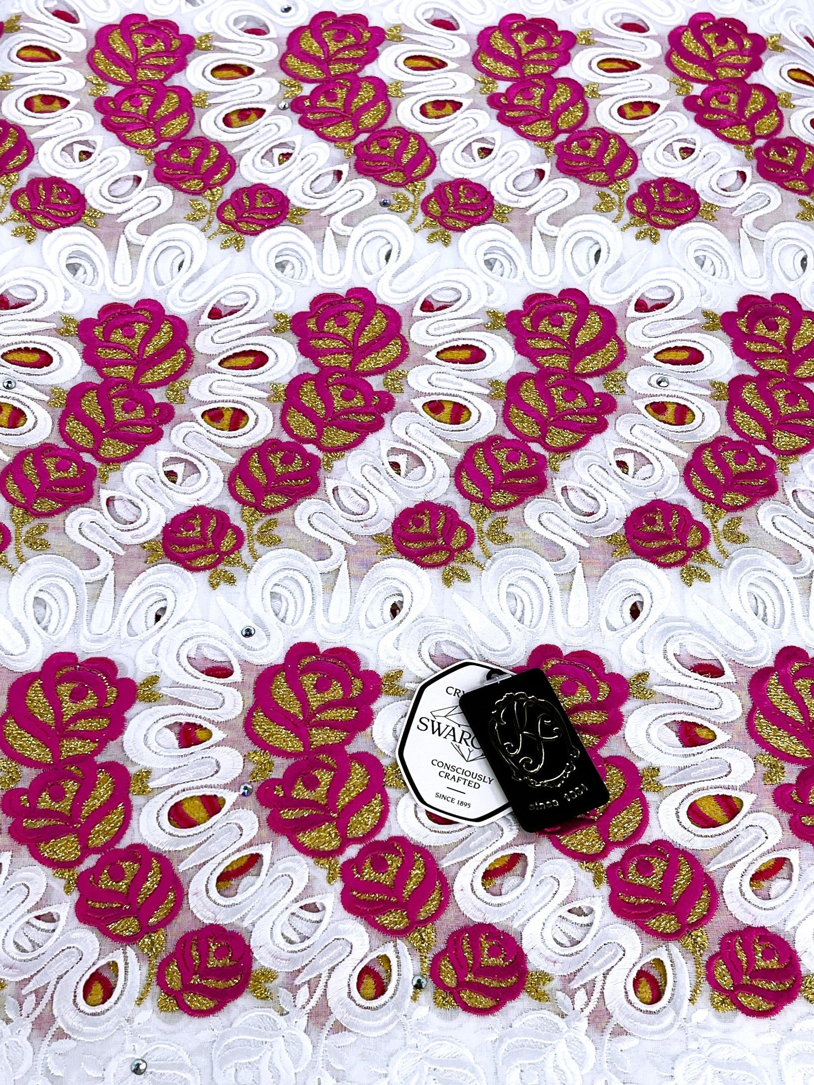 8110 Swiss Voile Allover w/Swarovski