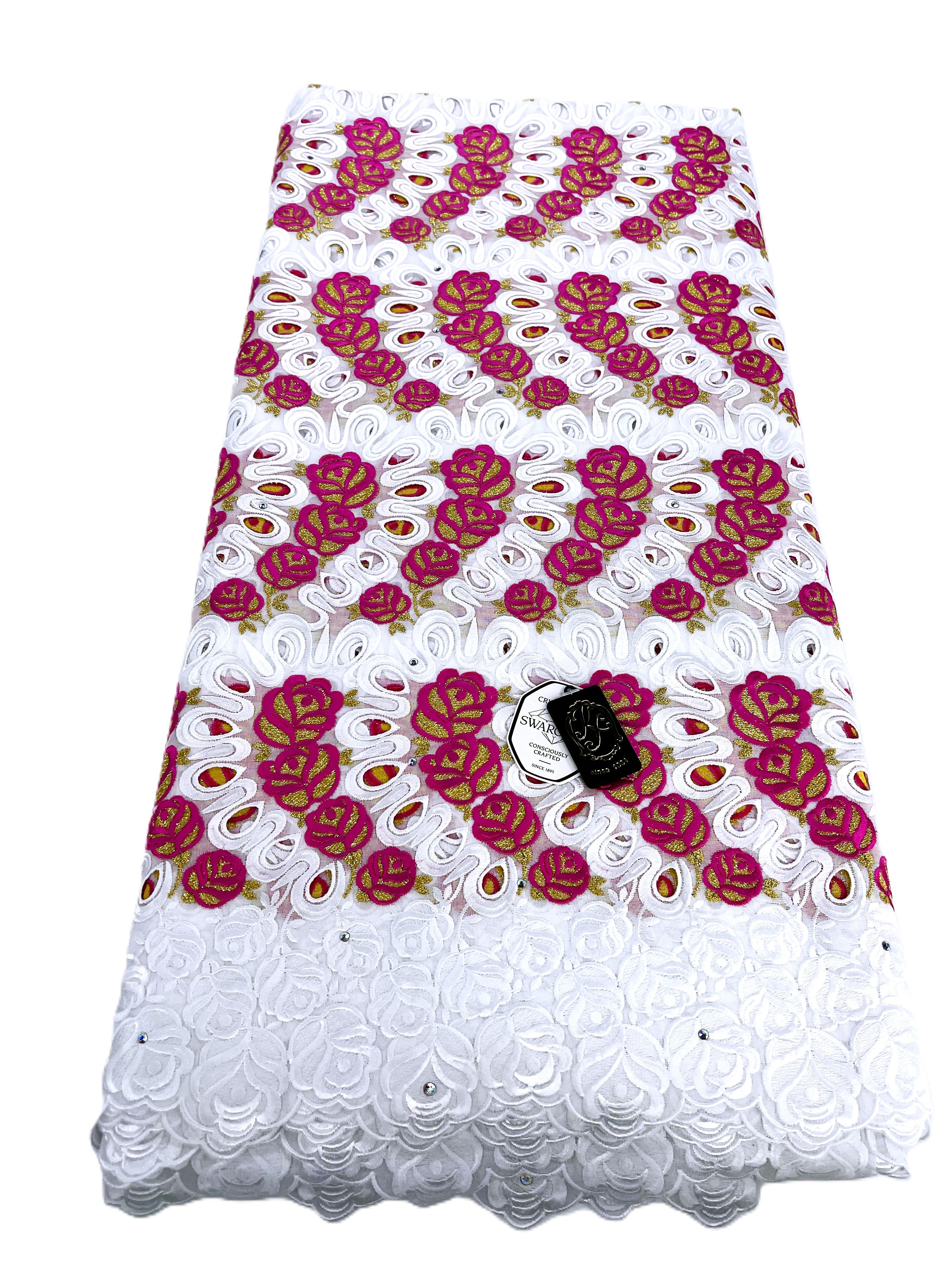 8110 Swiss Voile Allover w/Swarovski