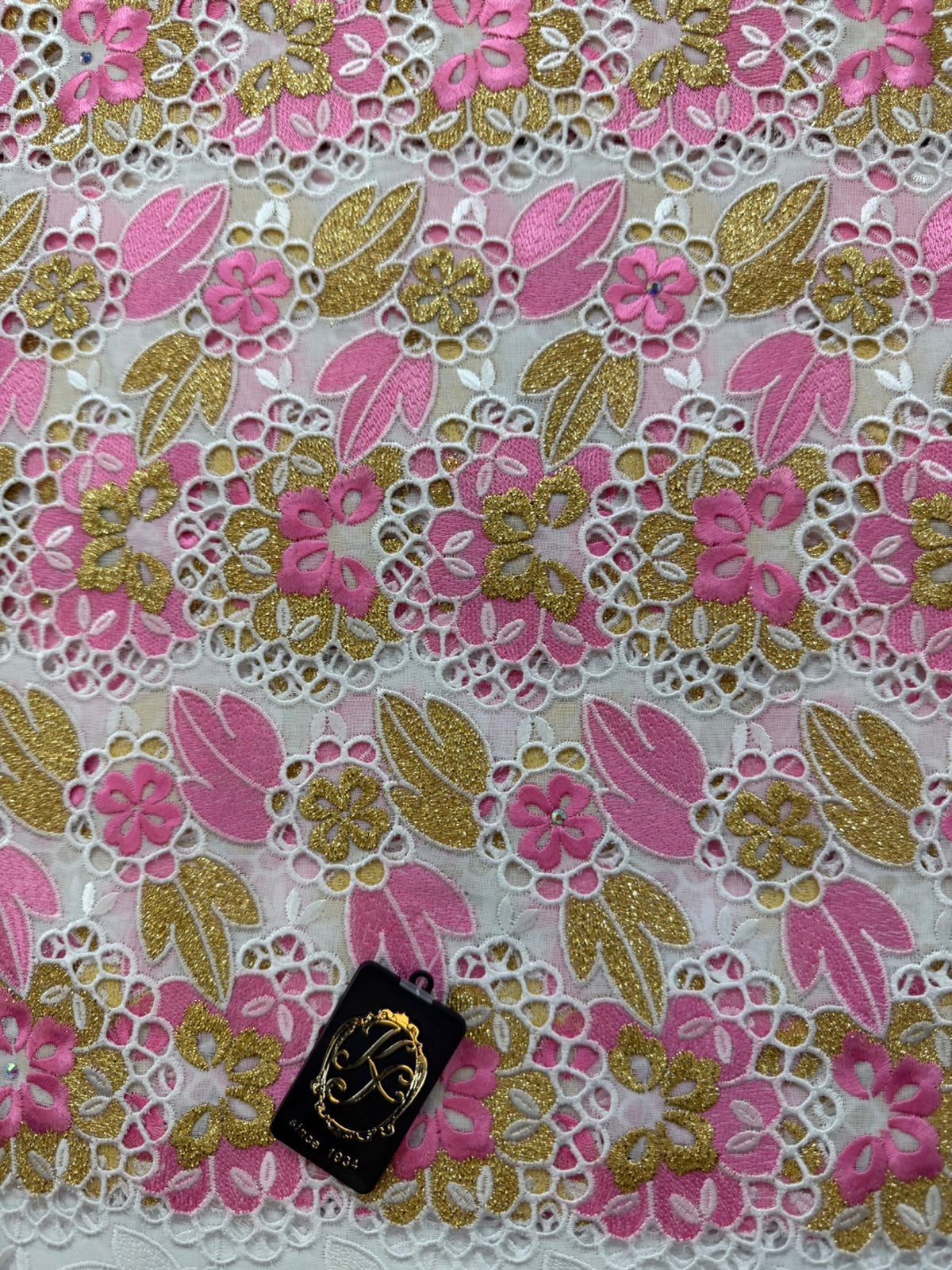 8113 Swiss Voile Allover w/Swarovski