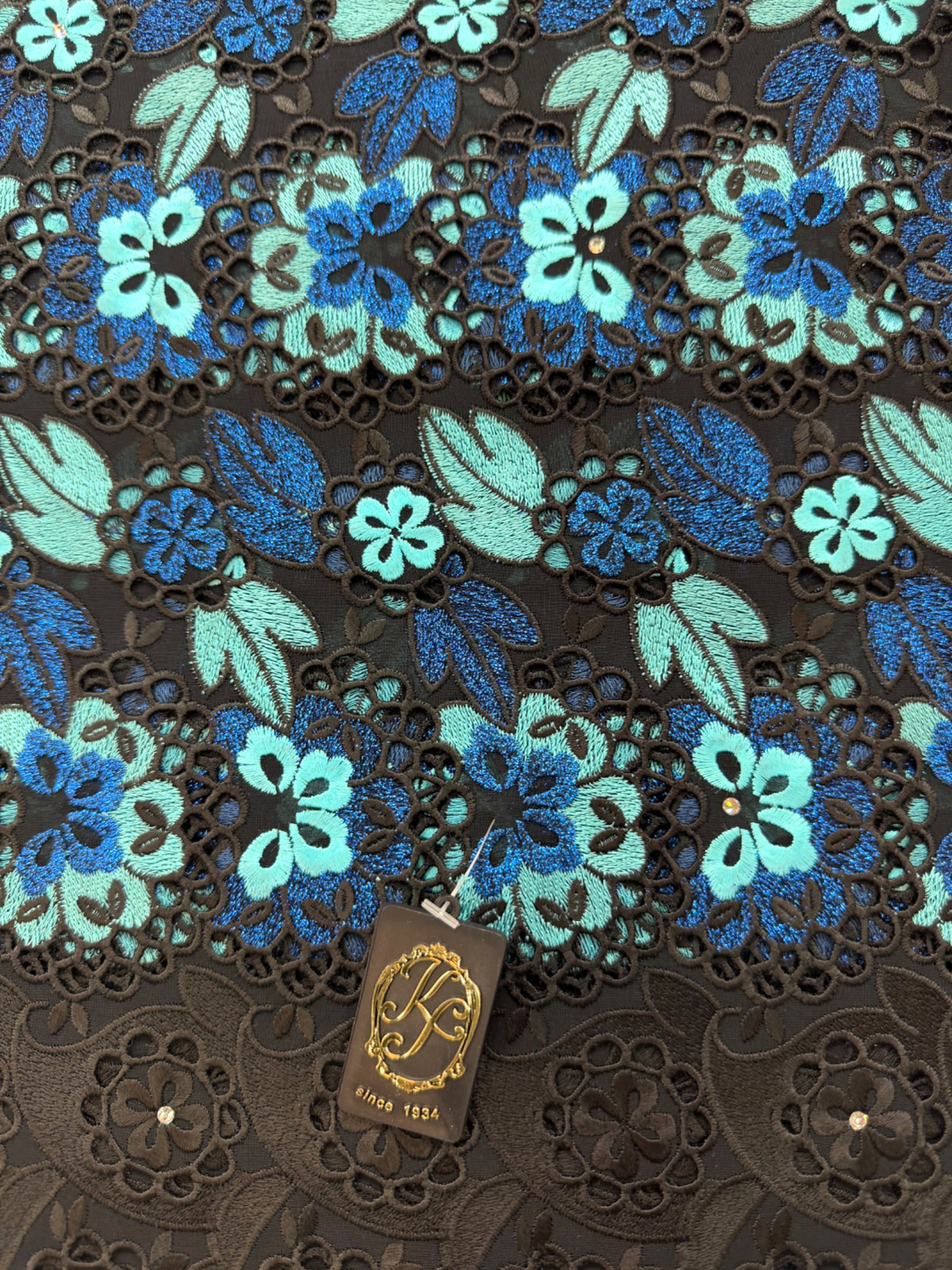 8113 Swiss Voile Allover w/Swarovski