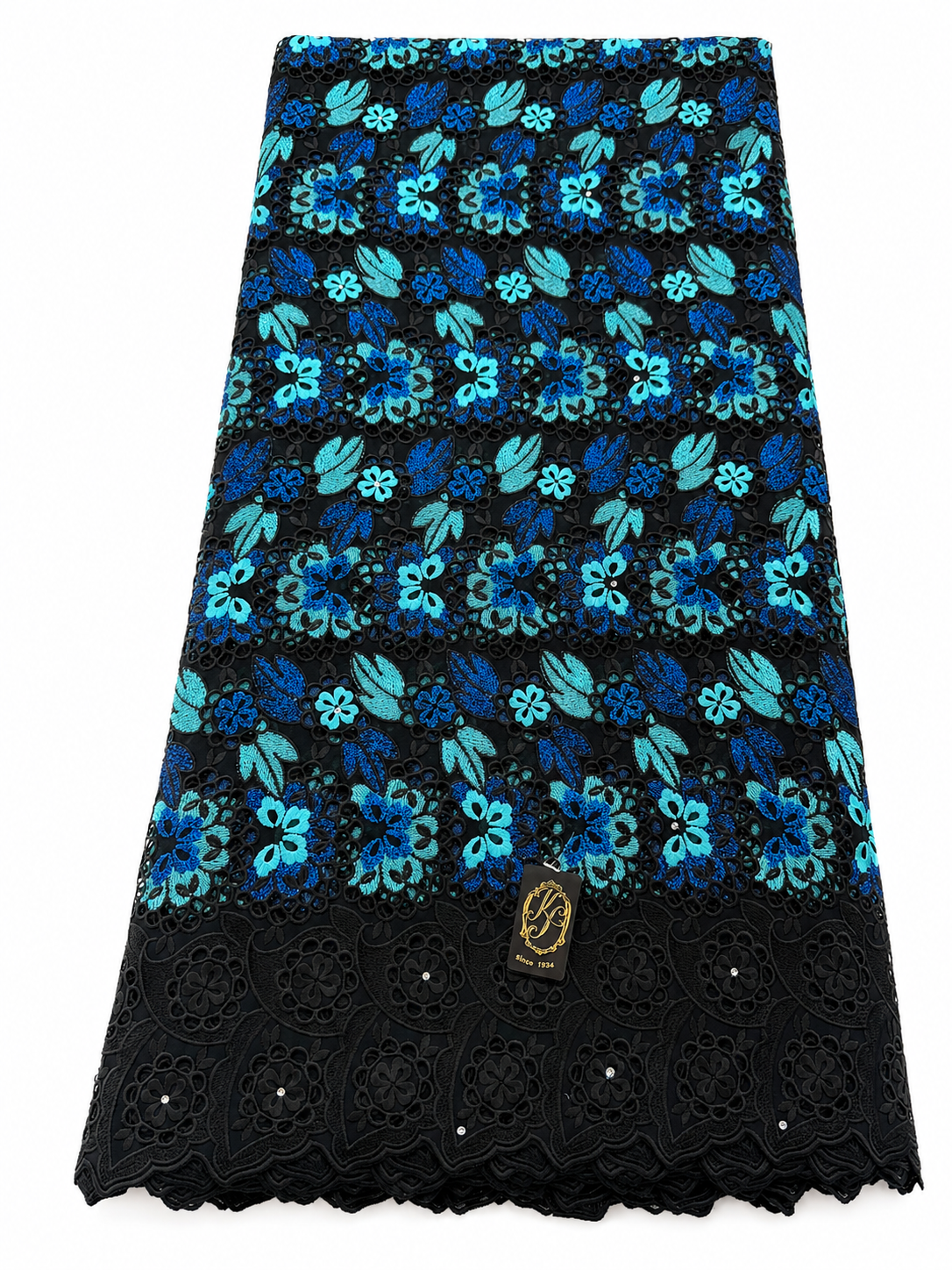 8113 Swiss Voile Allover w/Swarovski