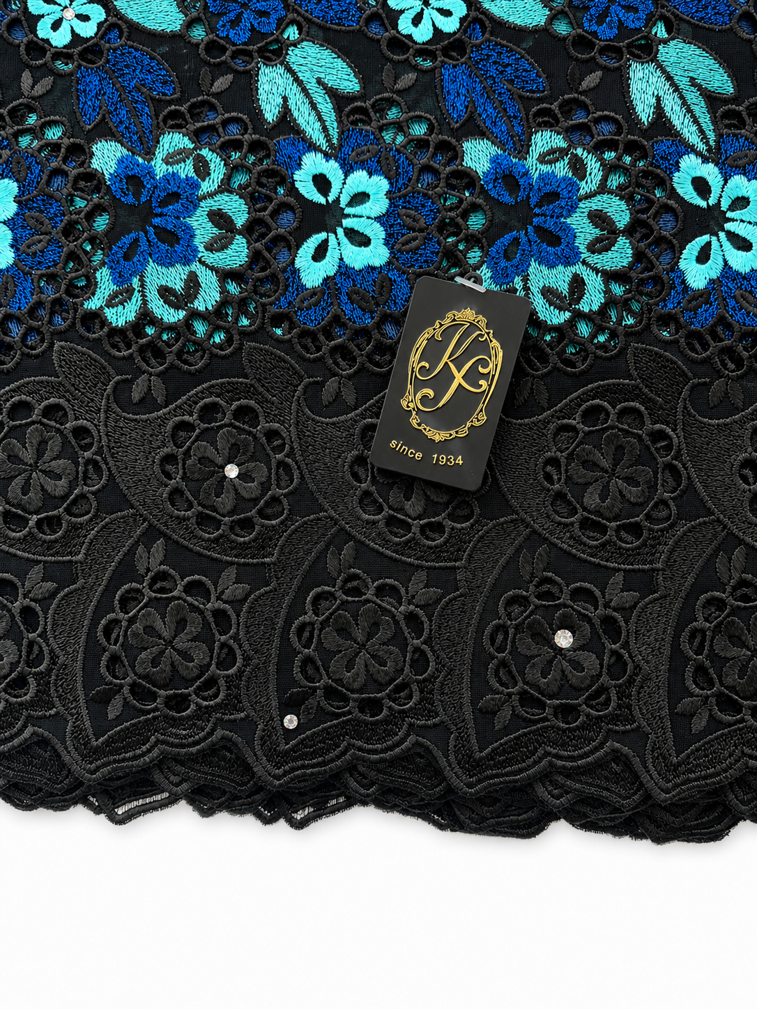 8113 Swiss Voile Allover w/Swarovski