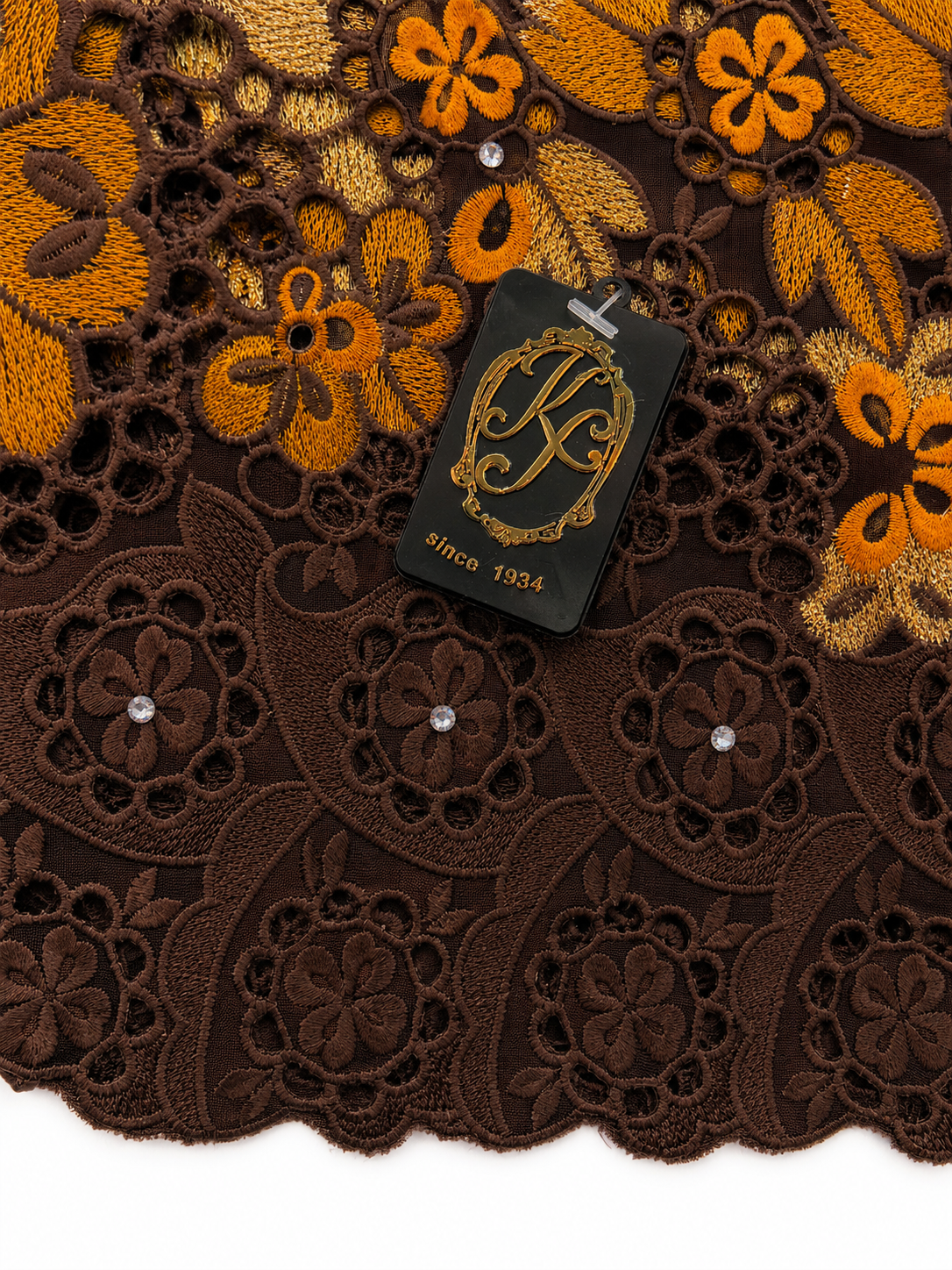 8113 Swiss Voile Allover w/Swarovski