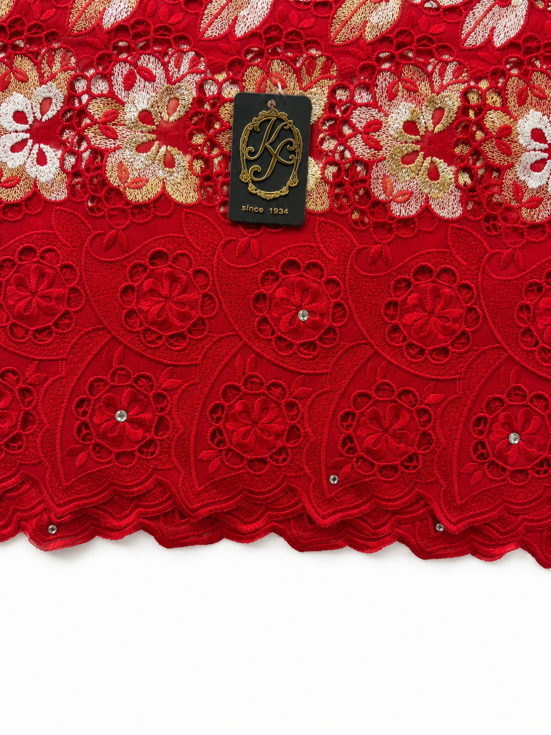 8113 Swiss Voile Allover w/Swarovski