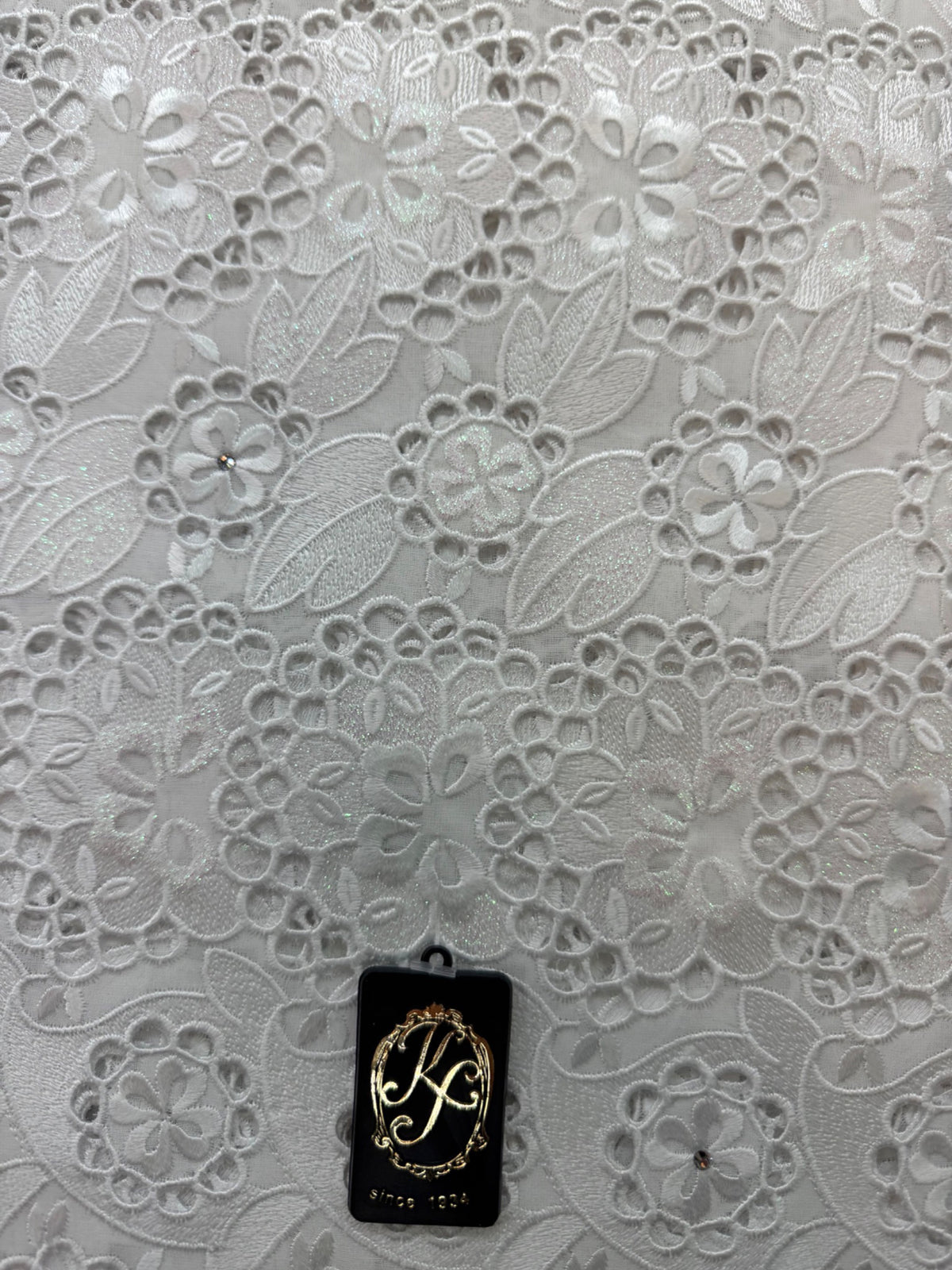 8113 Swiss Voile Allover w/Swarovski