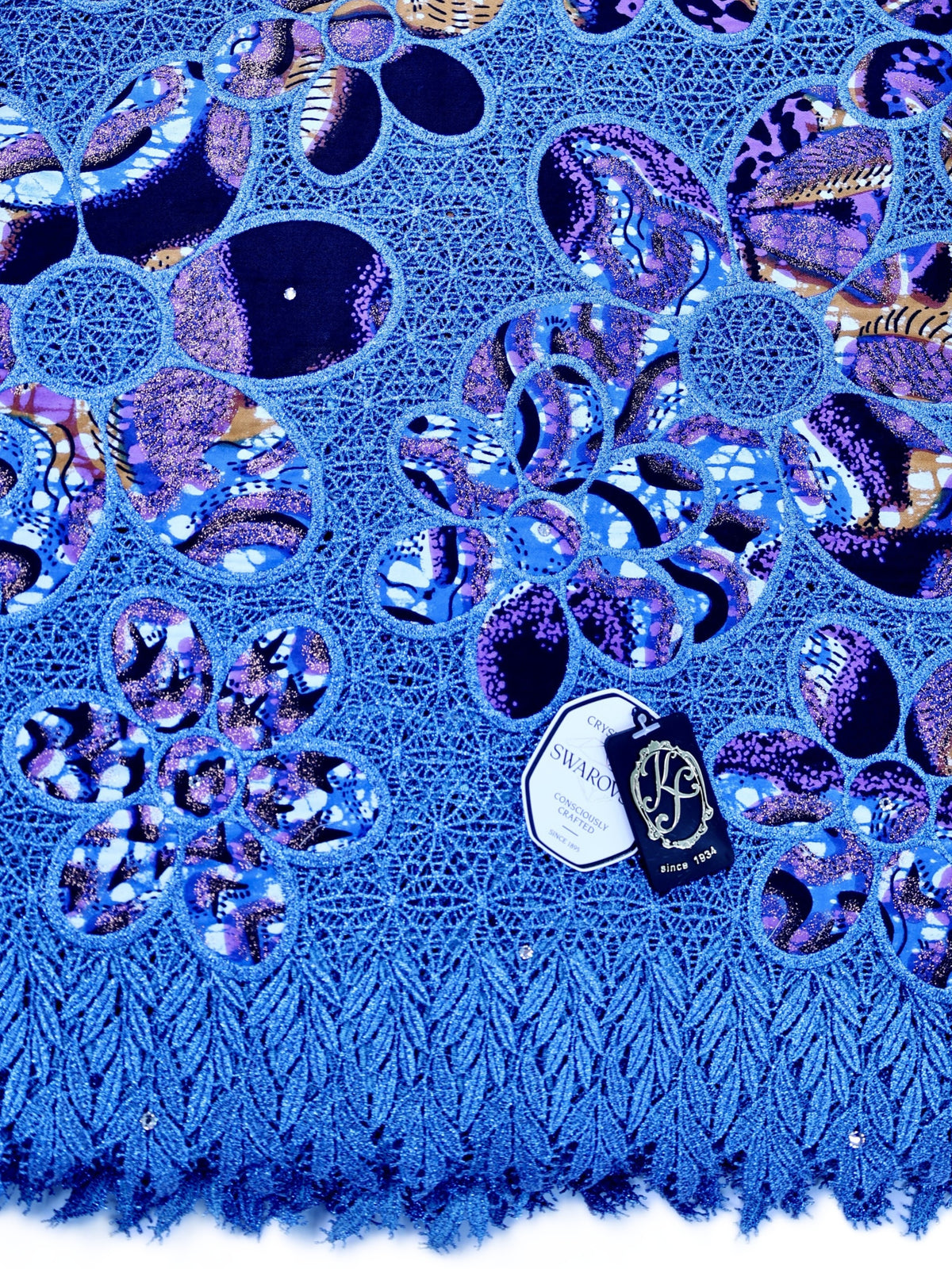 8143W Grand Super Wax Guipure w/Swarovski