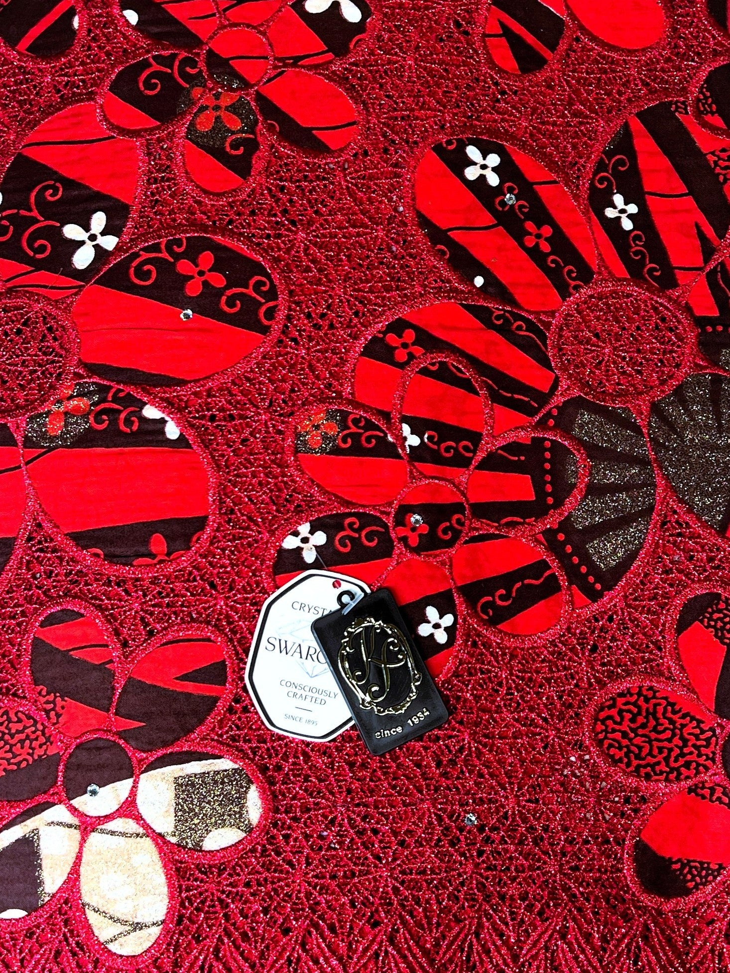 8143W Grand Super Wax Guipure w/Swarovski