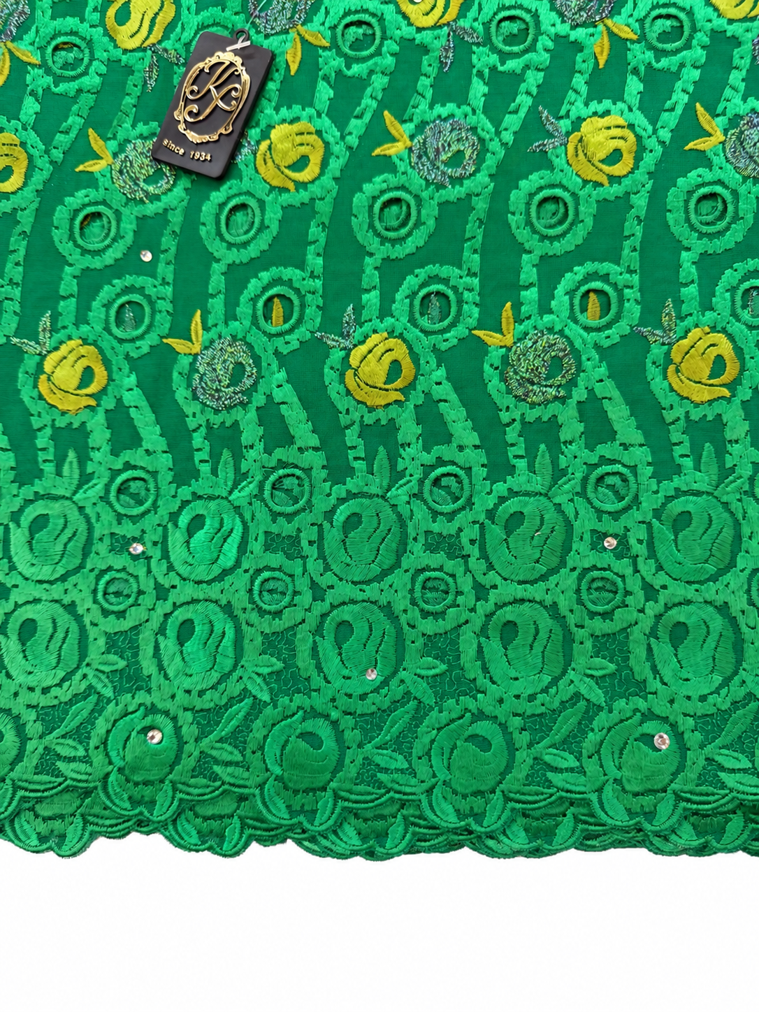 8150 Swiss Voile Allover w/Swarovski