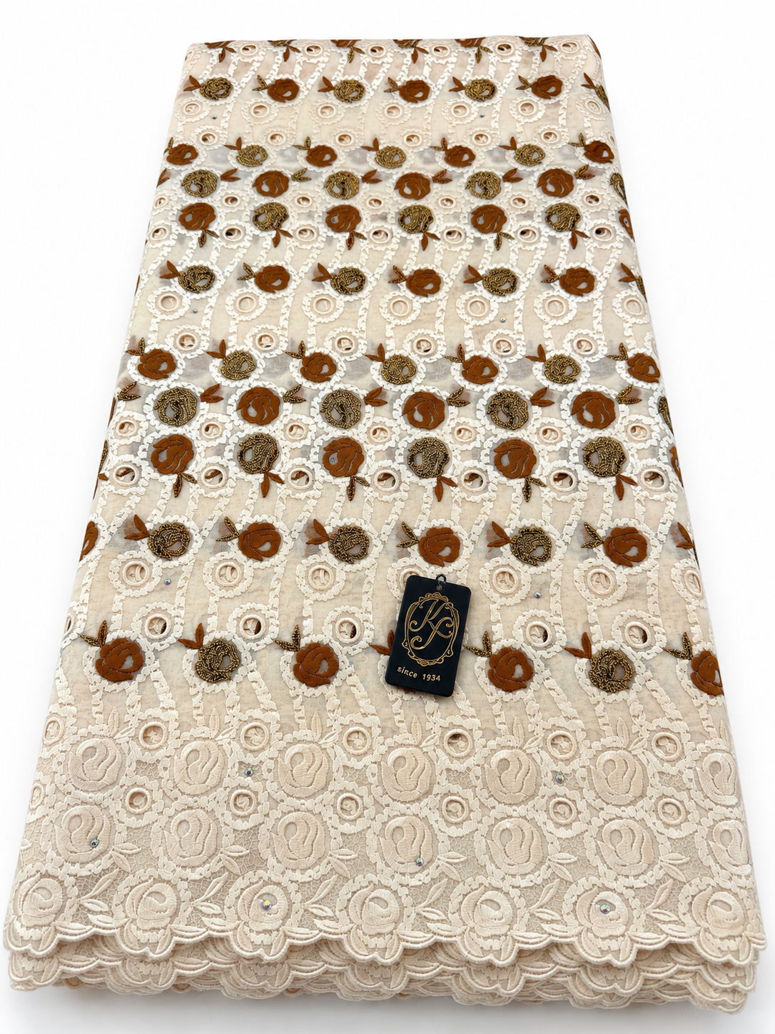 8150 Swiss Voile Allover w/Swarovski
