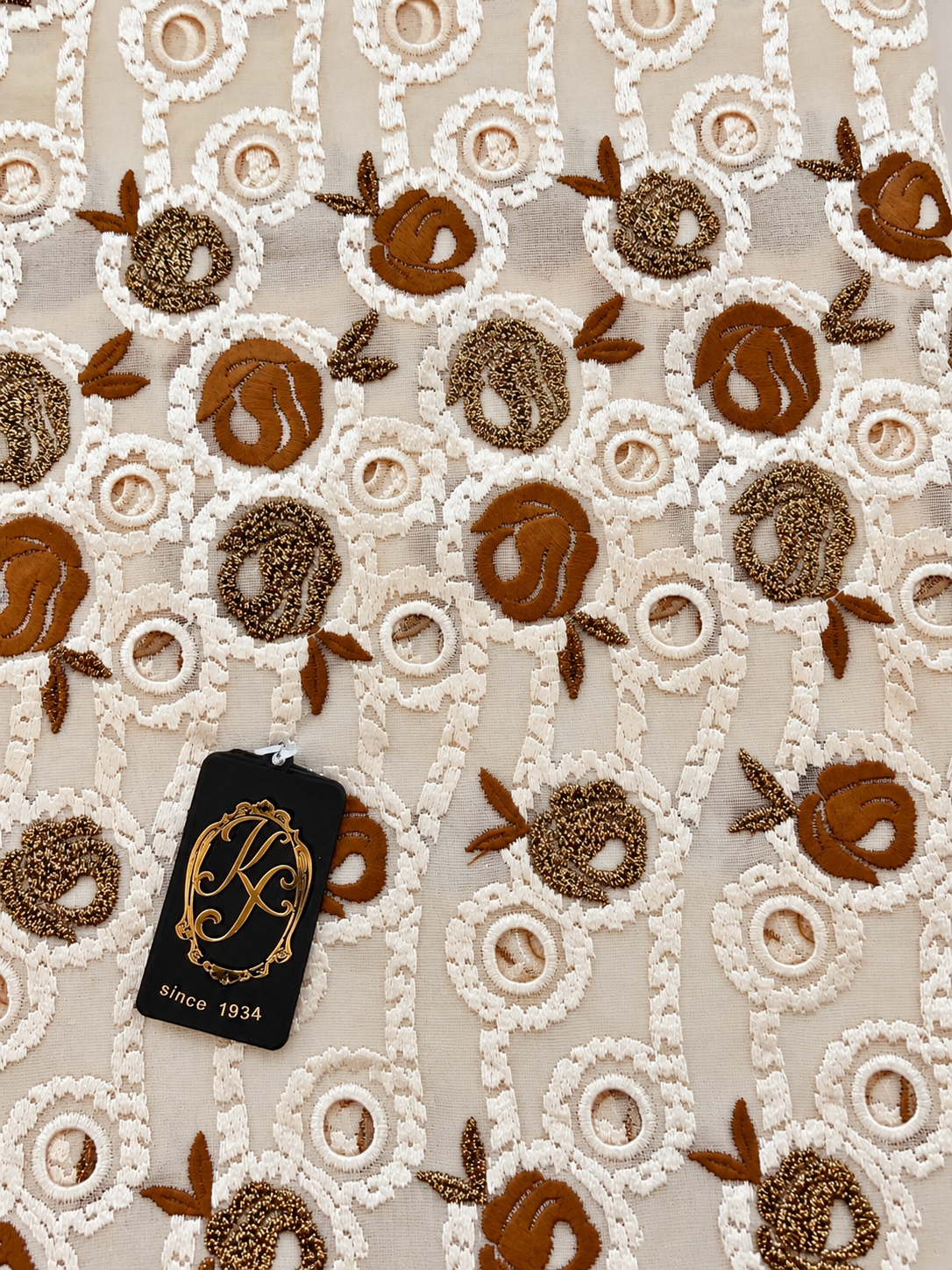 8150 Swiss Voile Allover w/Swarovski