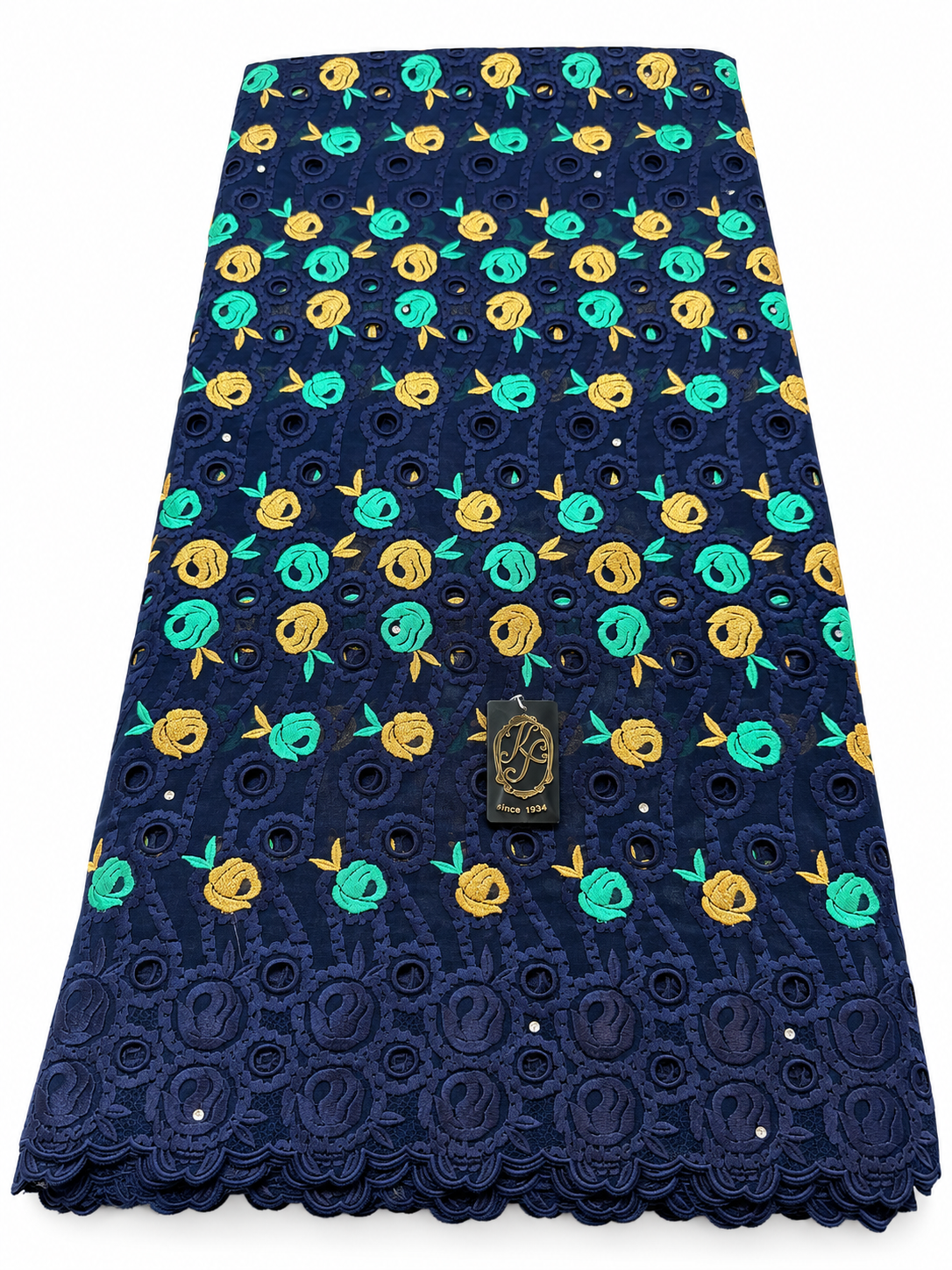 8150 Swiss Voile Allover w/Swarovski