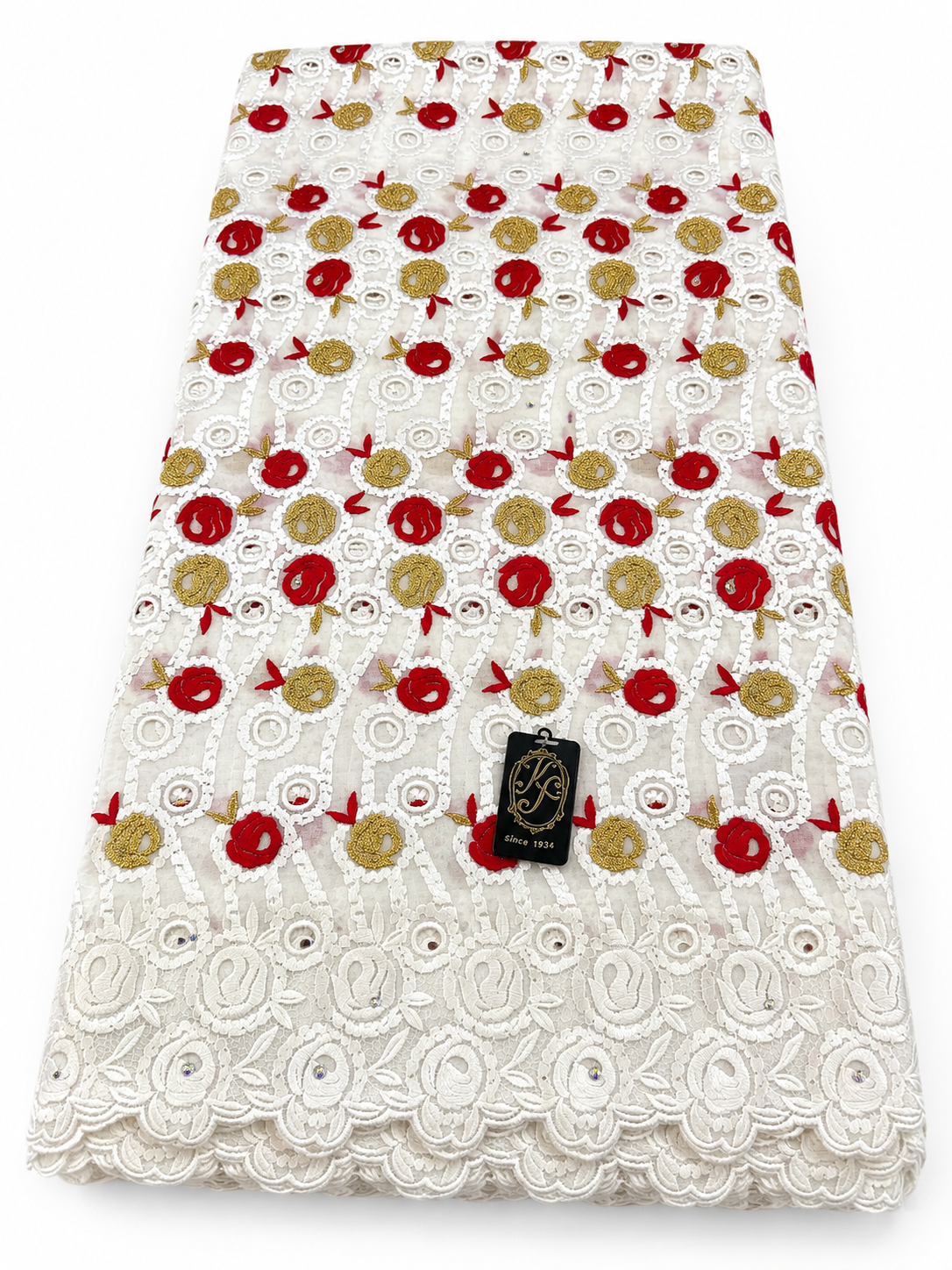 8150 Swiss Voile Allover w/Swarovski