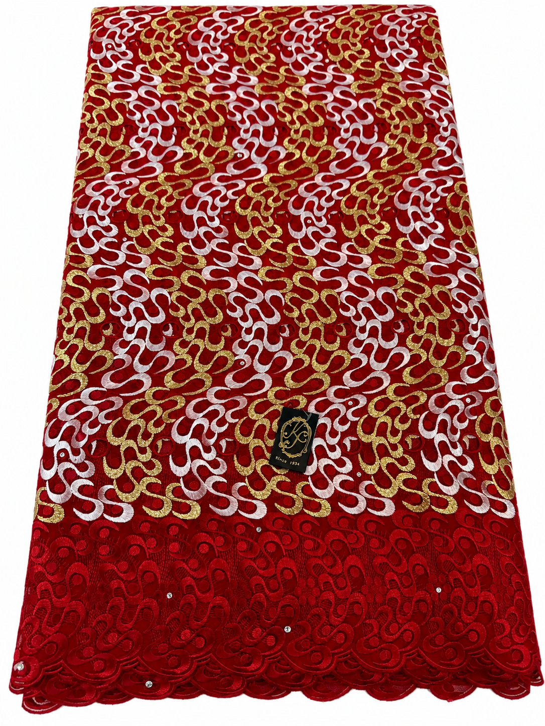 8152a Swiss Voile Allover w/Swarovski