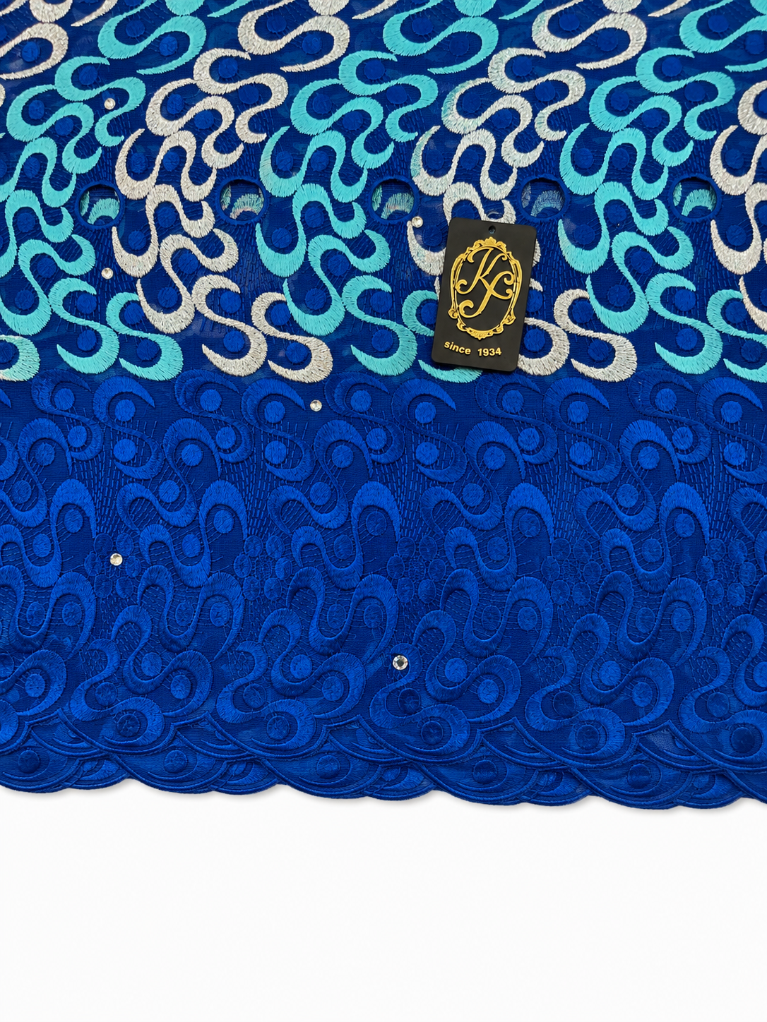 8152a Swiss Voile Allover w/Swarovski