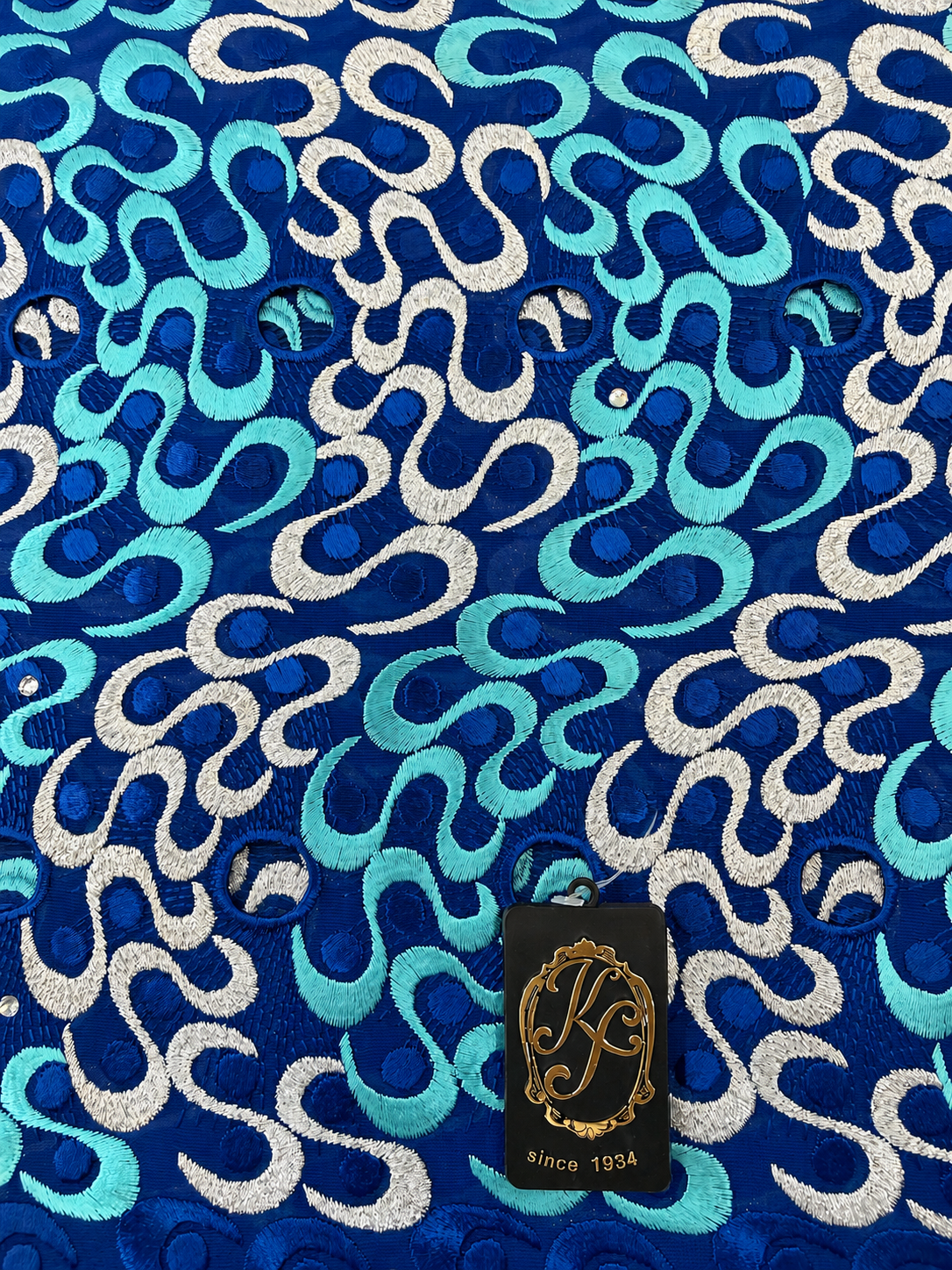8152a Swiss Voile Allover w/Swarovski