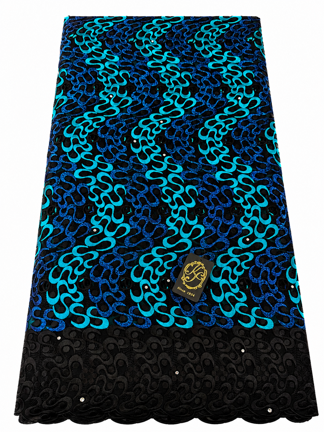 8152a Swiss Voile Allover w/Swarovski