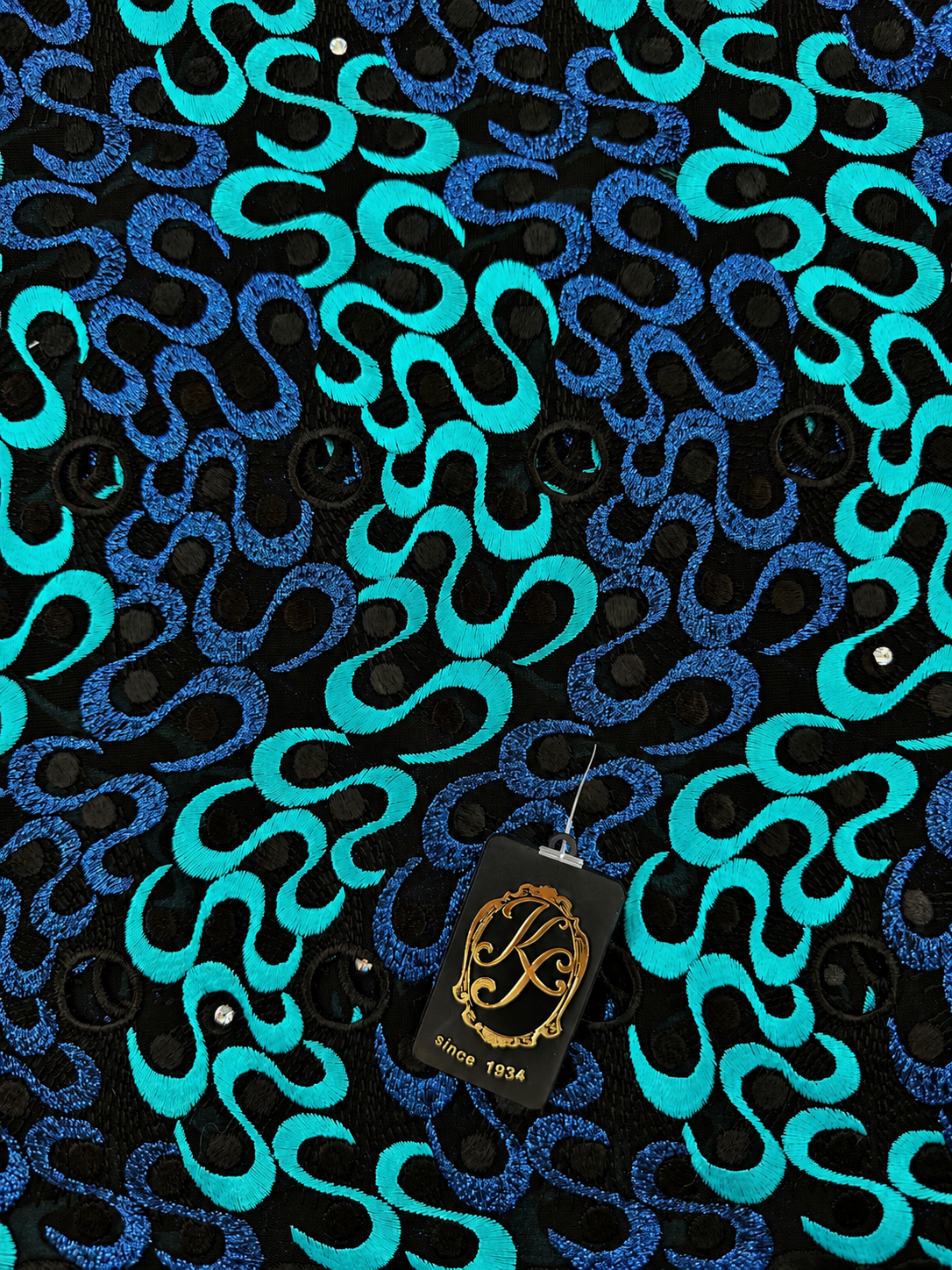 8152a Swiss Voile Allover w/Swarovski