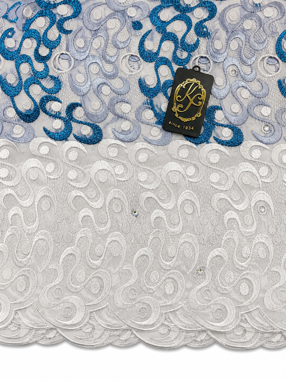8152a Swiss Voile Allover w/Swarovski