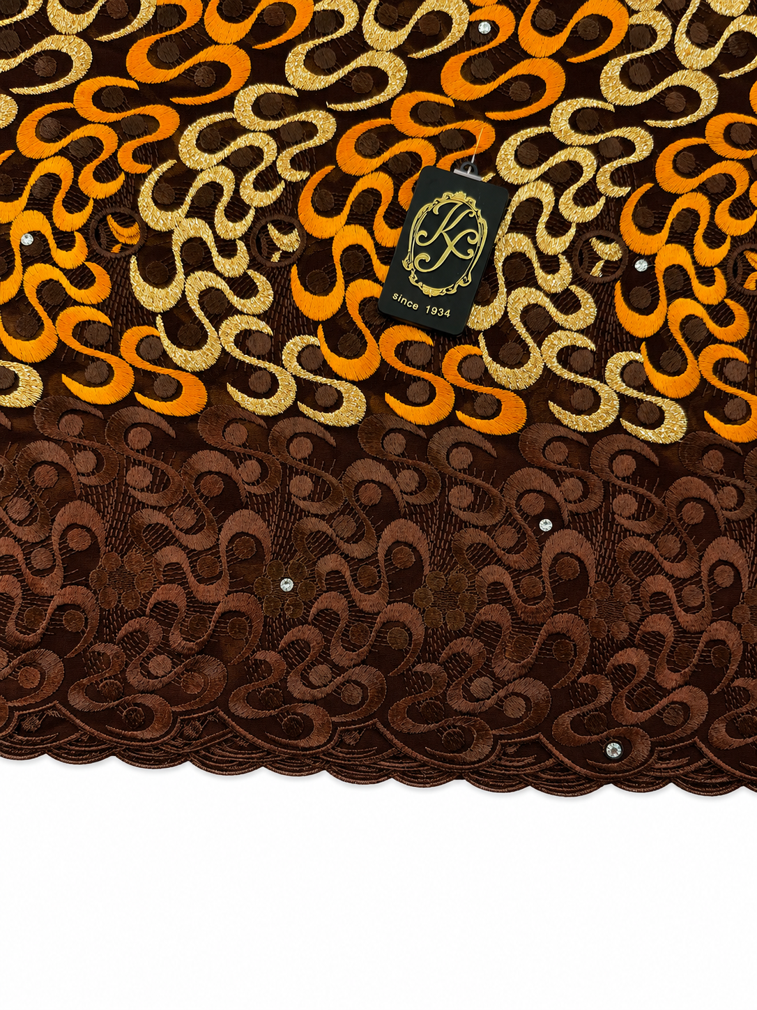 8152a Swiss Voile Allover w/Swarovski