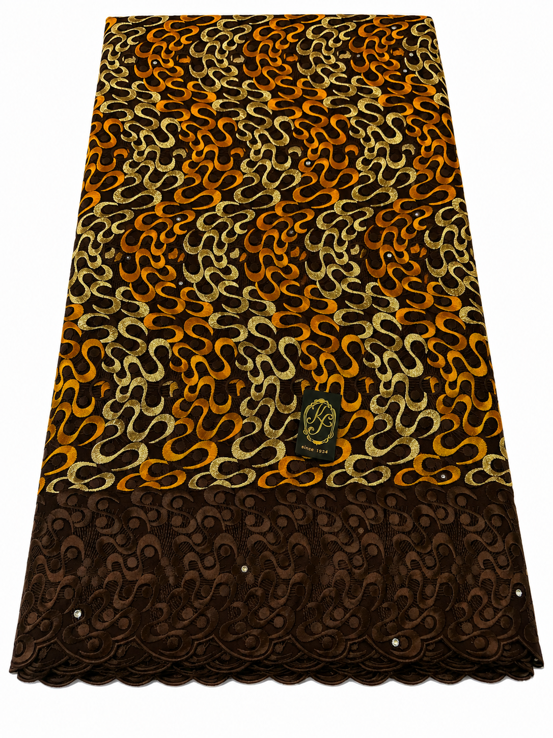 8152a Swiss Voile Allover w/Swarovski