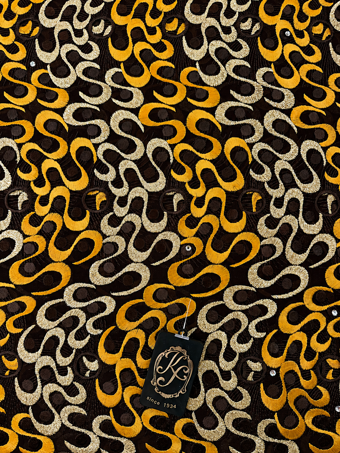 8152a Swiss Voile Allover w/Swarovski