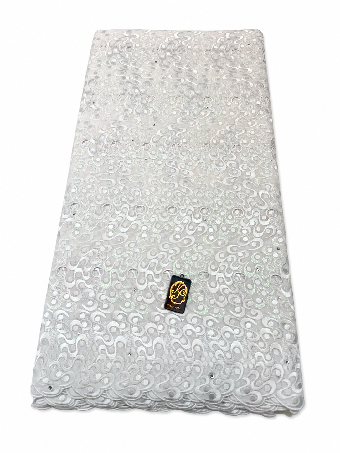 8152a Swiss Voile Allover w/Swarovski