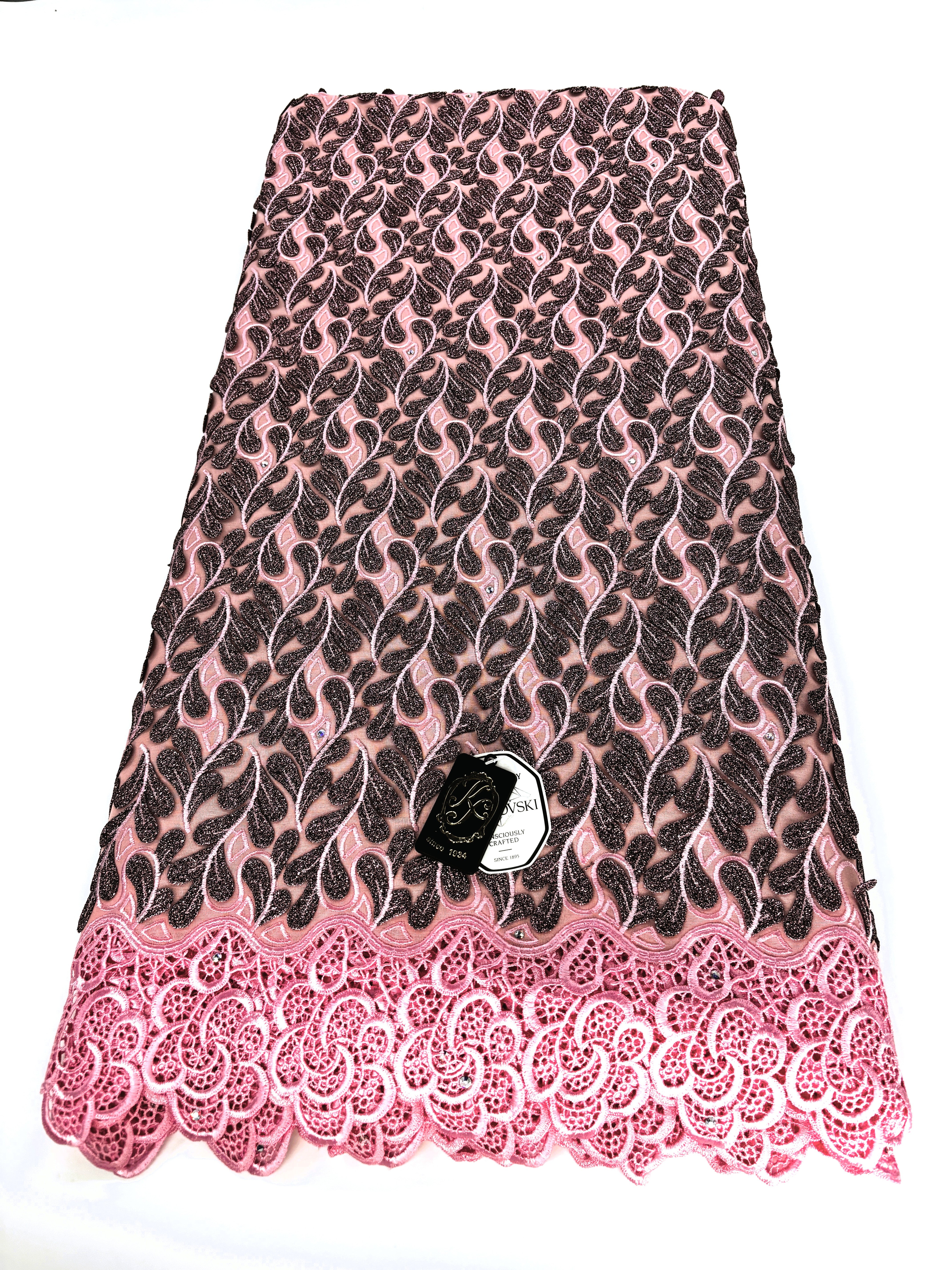 8155 - Swiss Voile Applique Guipure w/Swarovski