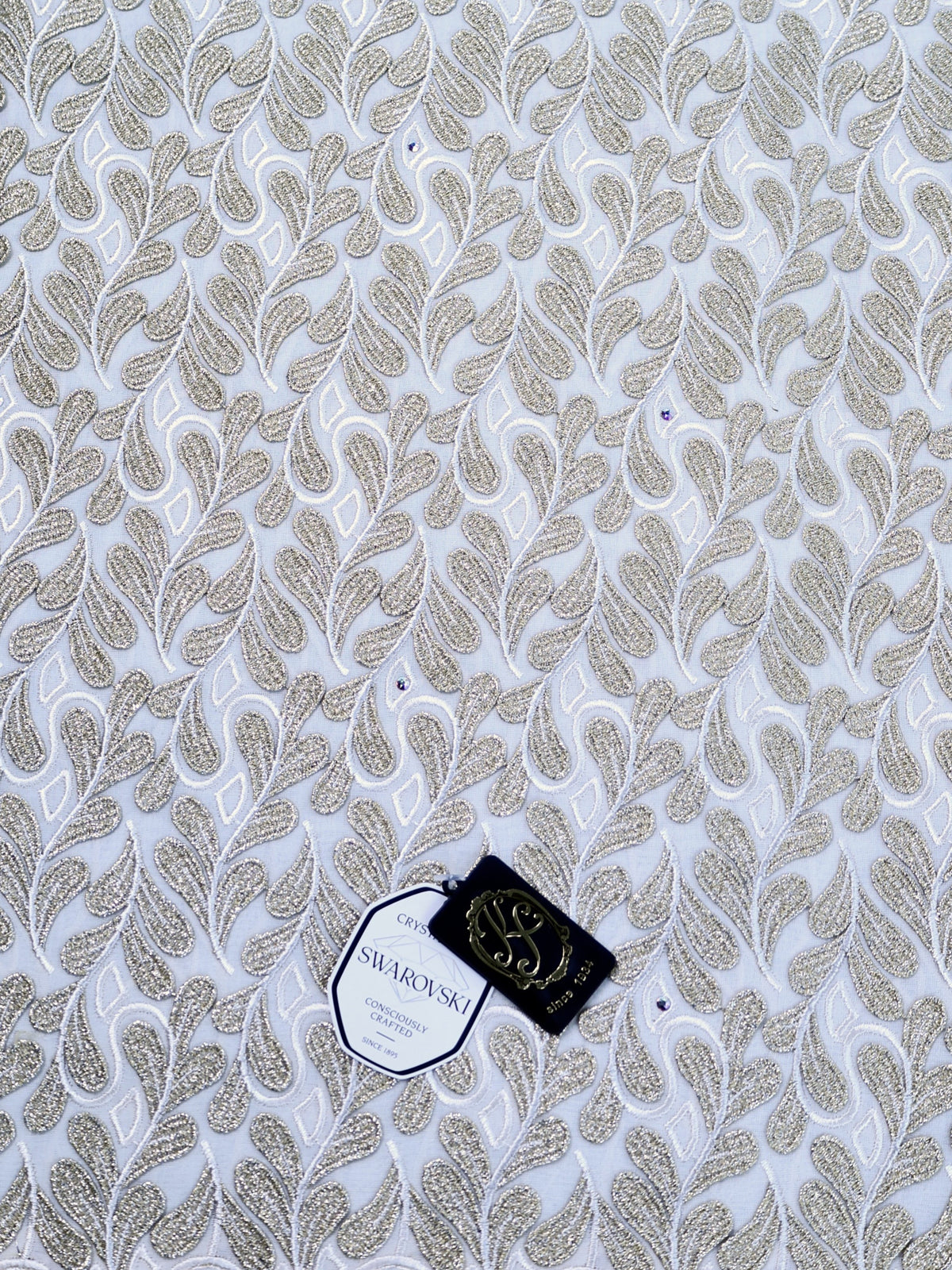 8155 - Swiss Voile Applique Guipure w/Swarovski