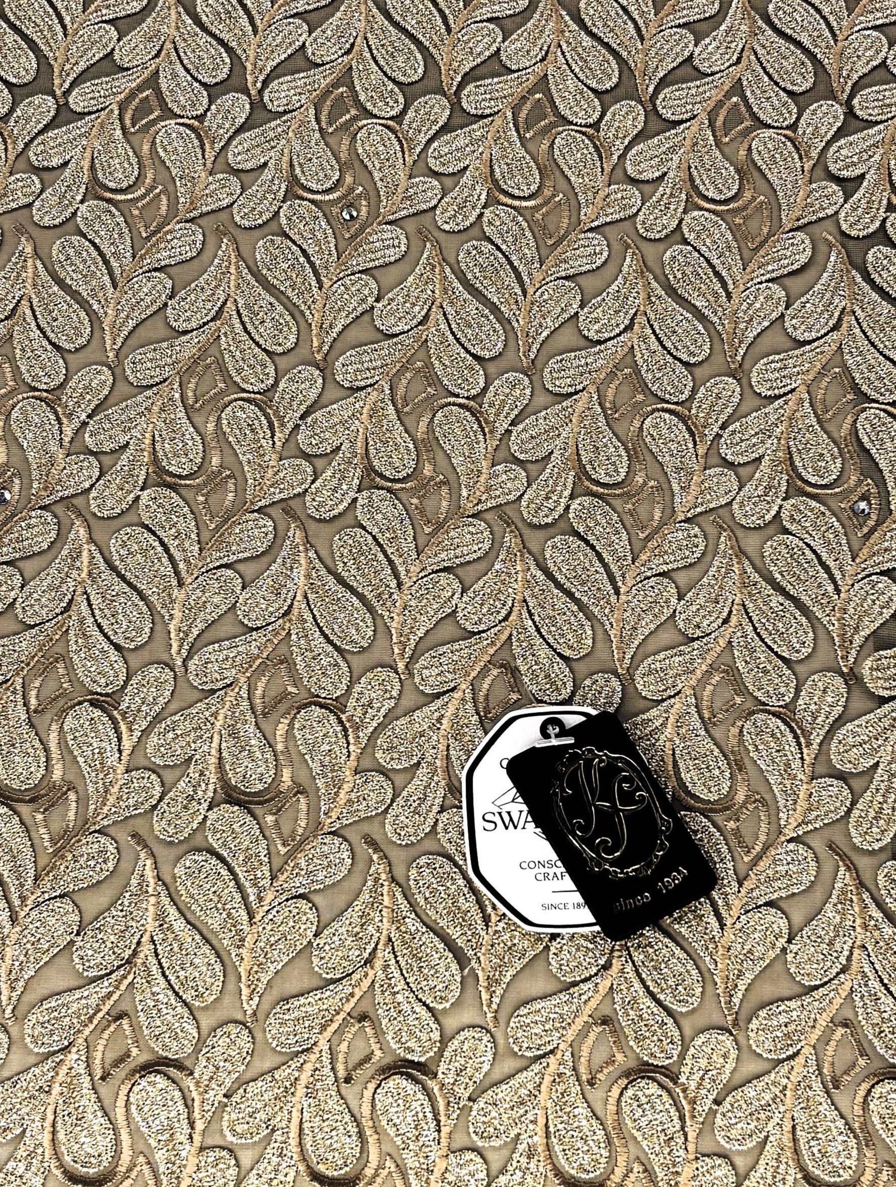 8155 - Swiss Voile Applique Guipure w/Swarovski