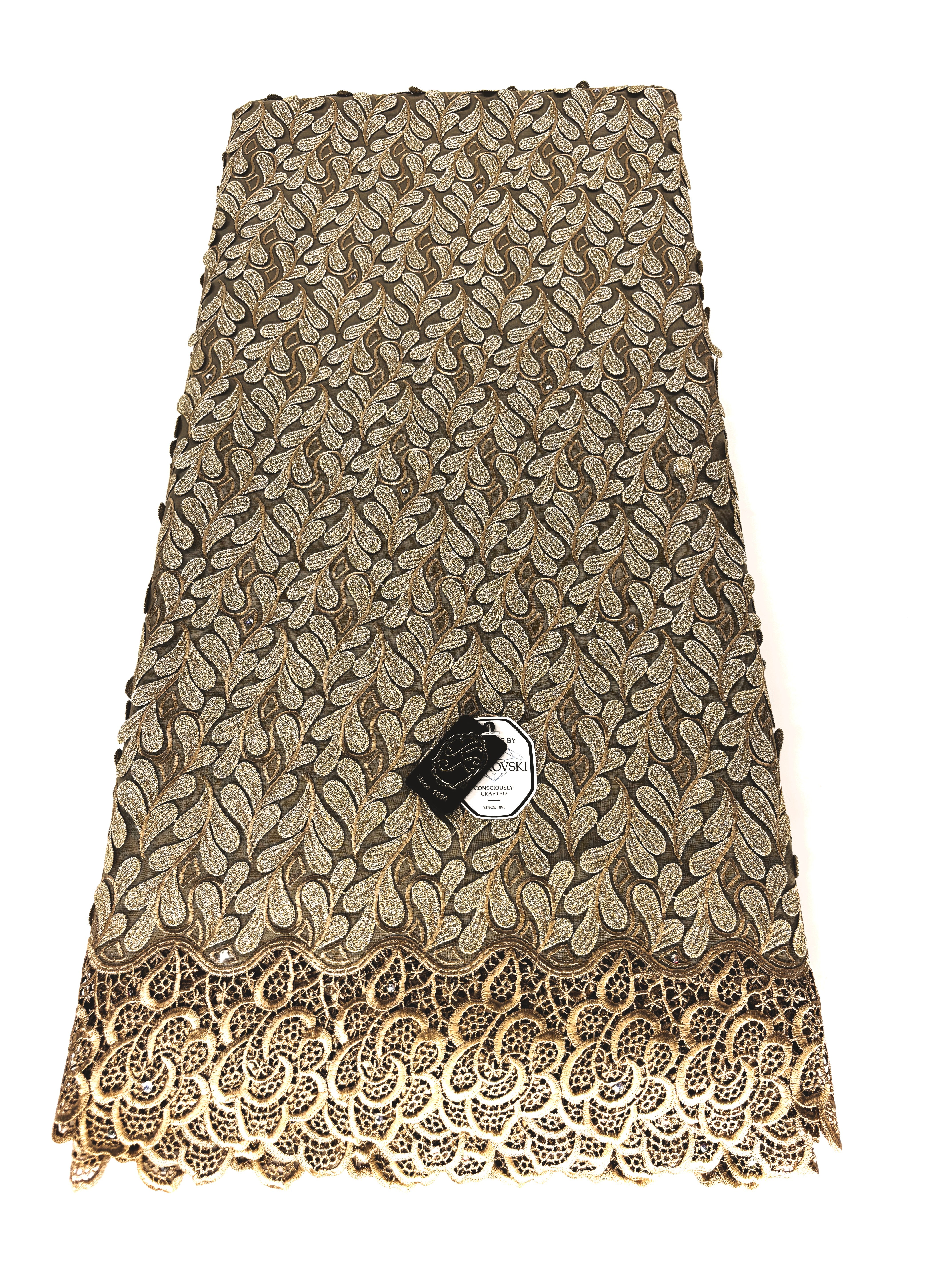 8155 - Swiss Voile Applique Guipure w/Swarovski